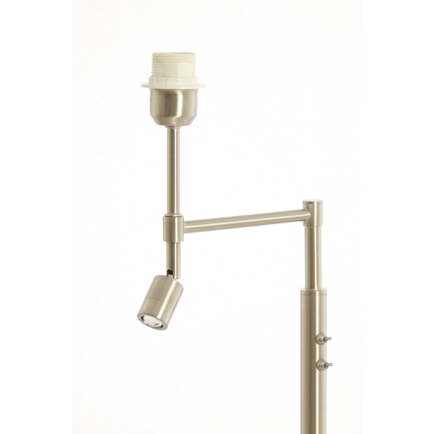 Vloerlamp Ø25x140 cm MONTANA nikkel satijn met LED