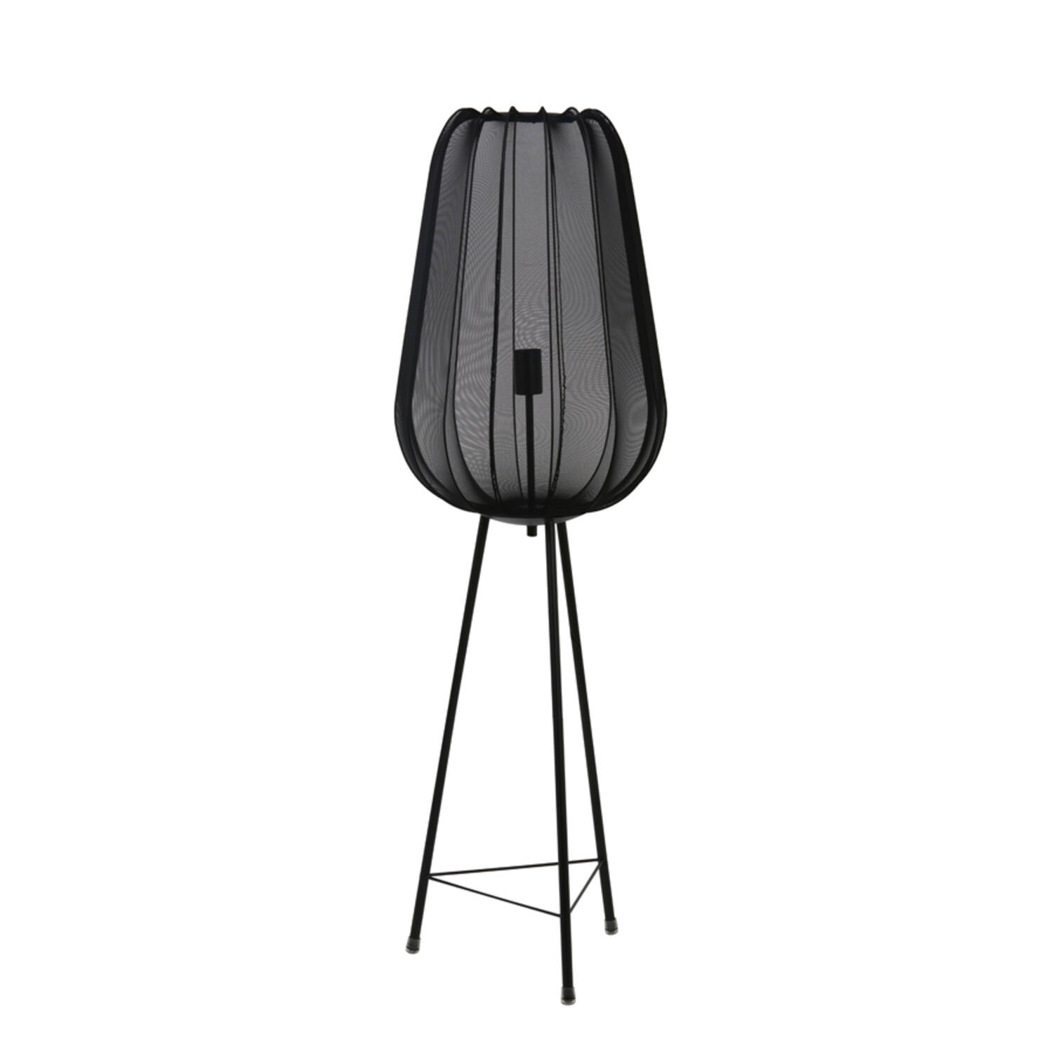 Vloerlamp driepoot Ø42x132 cm PLUMERIA zwart