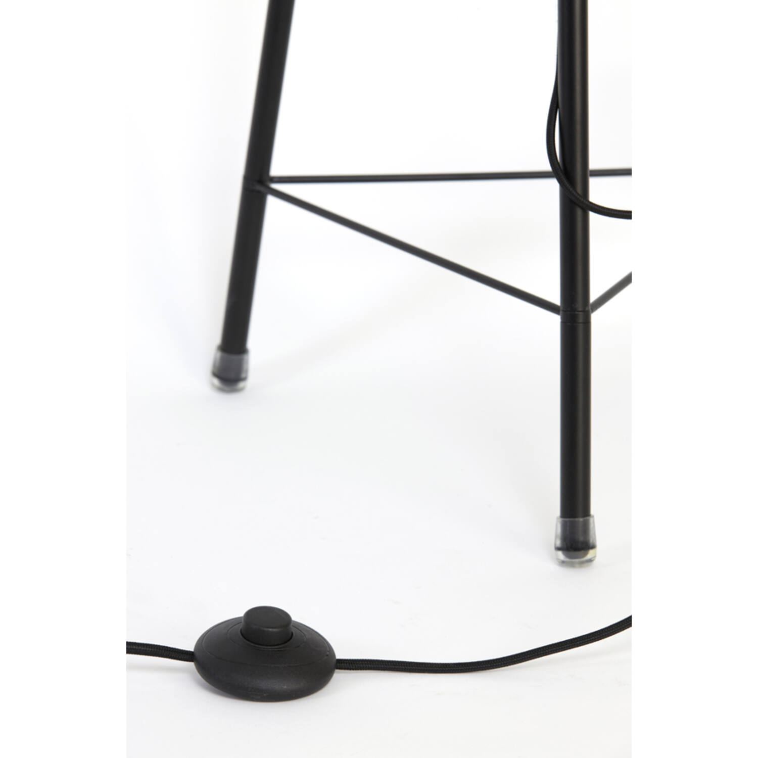 Vloerlamp driepoot Ø42x132 cm PLUMERIA zwart