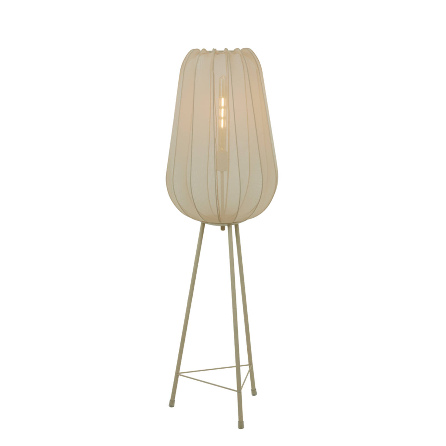 Vloerlamp driepoot Ø42x132 cm PLUMERIA zand