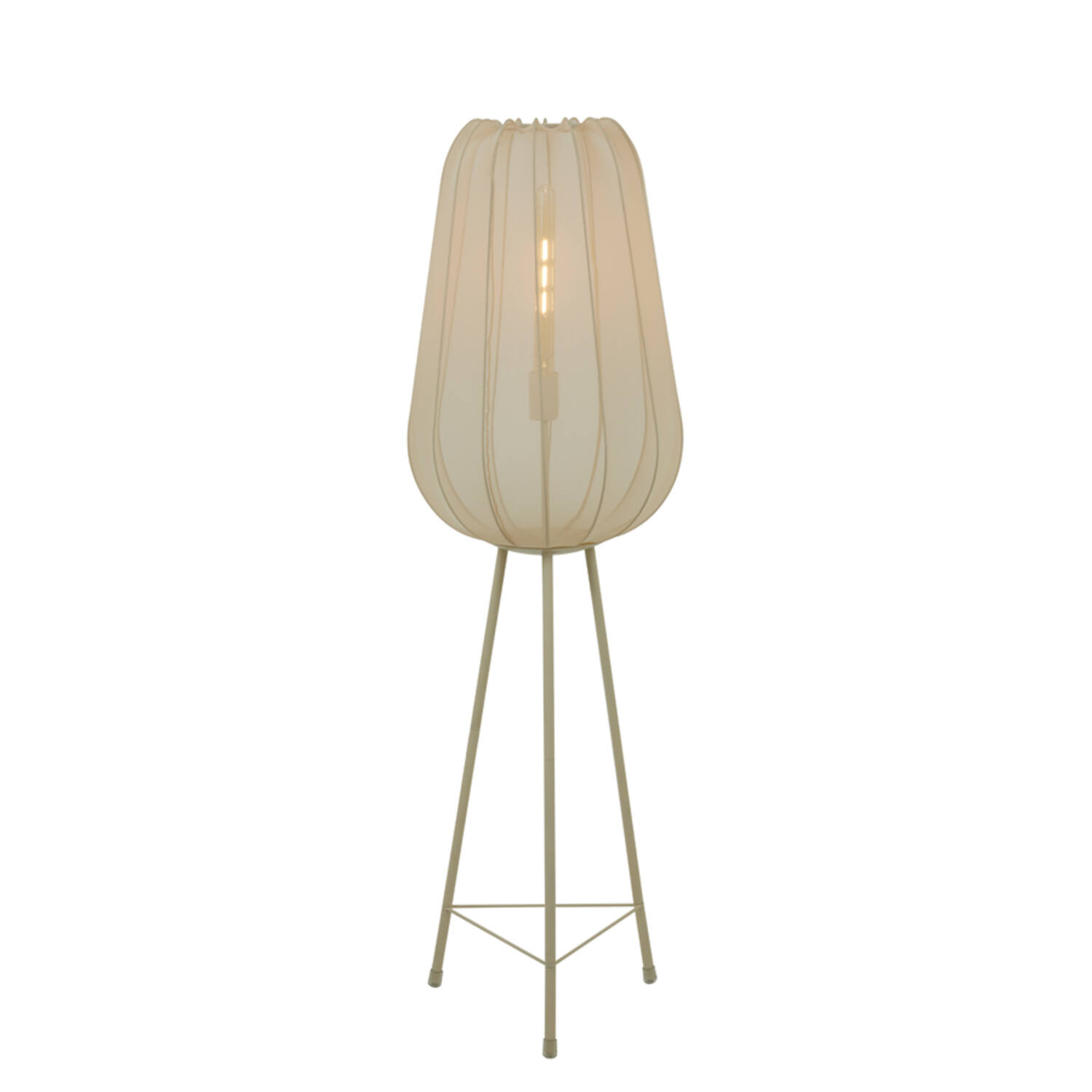 Vloerlamp driepoot Ø42x132 cm PLUMERIA zand