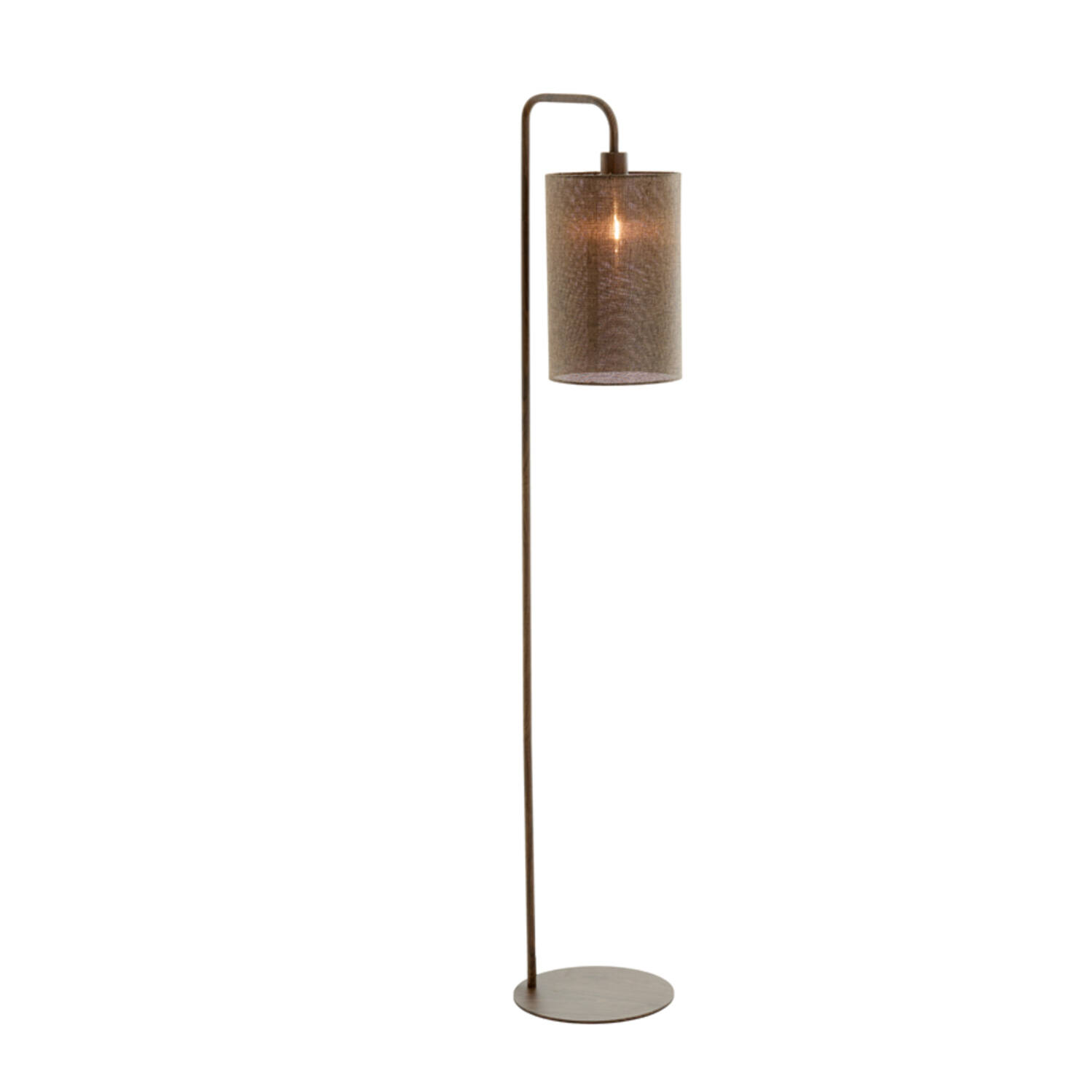 Vloerlamp 33,5x28x155 cm DONIO hout print d bruin+d bruin