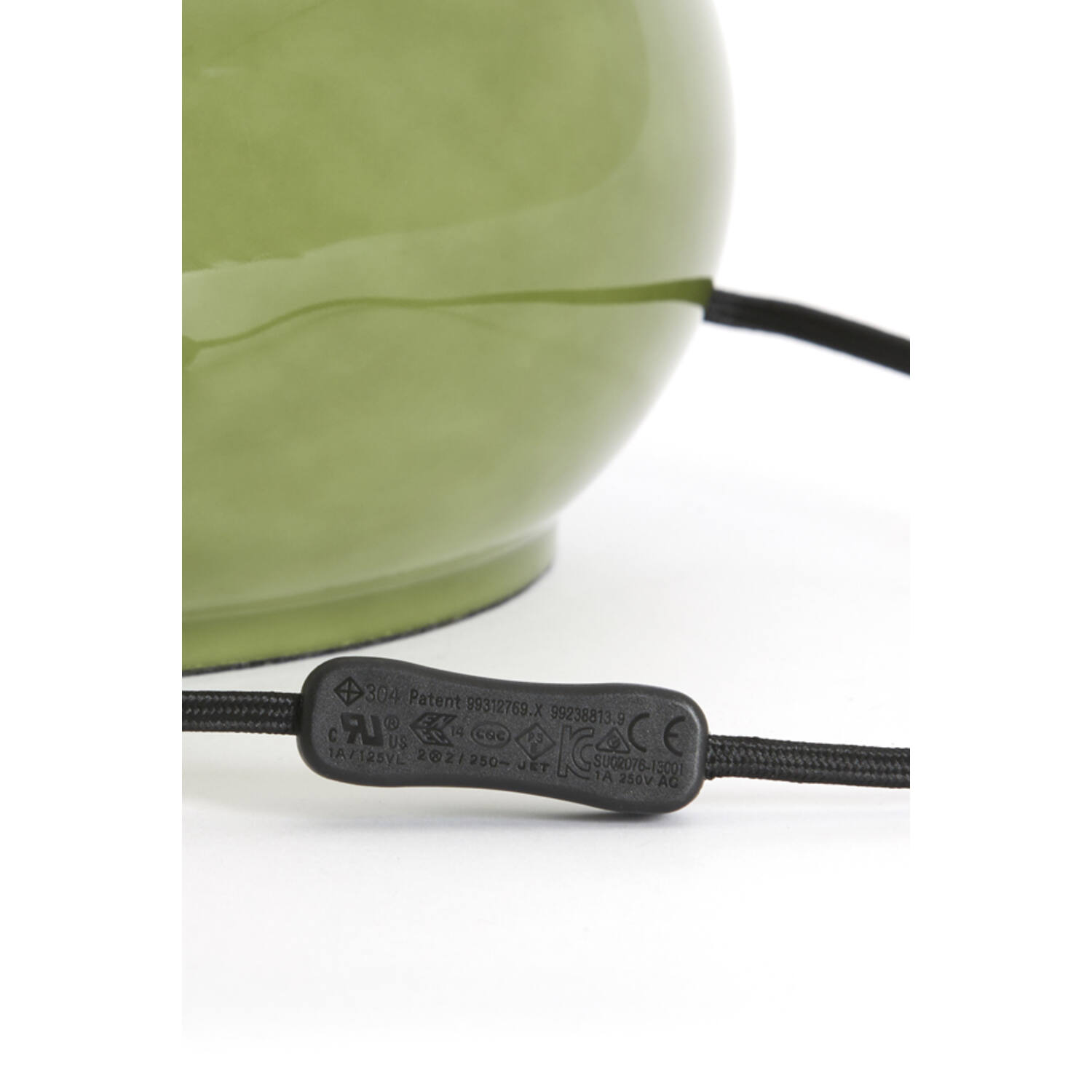 Lamp base Ø28,5x33 cm VERDE glass olive green