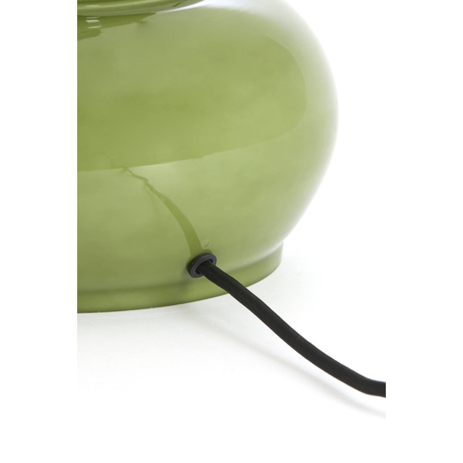 Lamp base Ø28,5x33 cm VERDE glass olive green