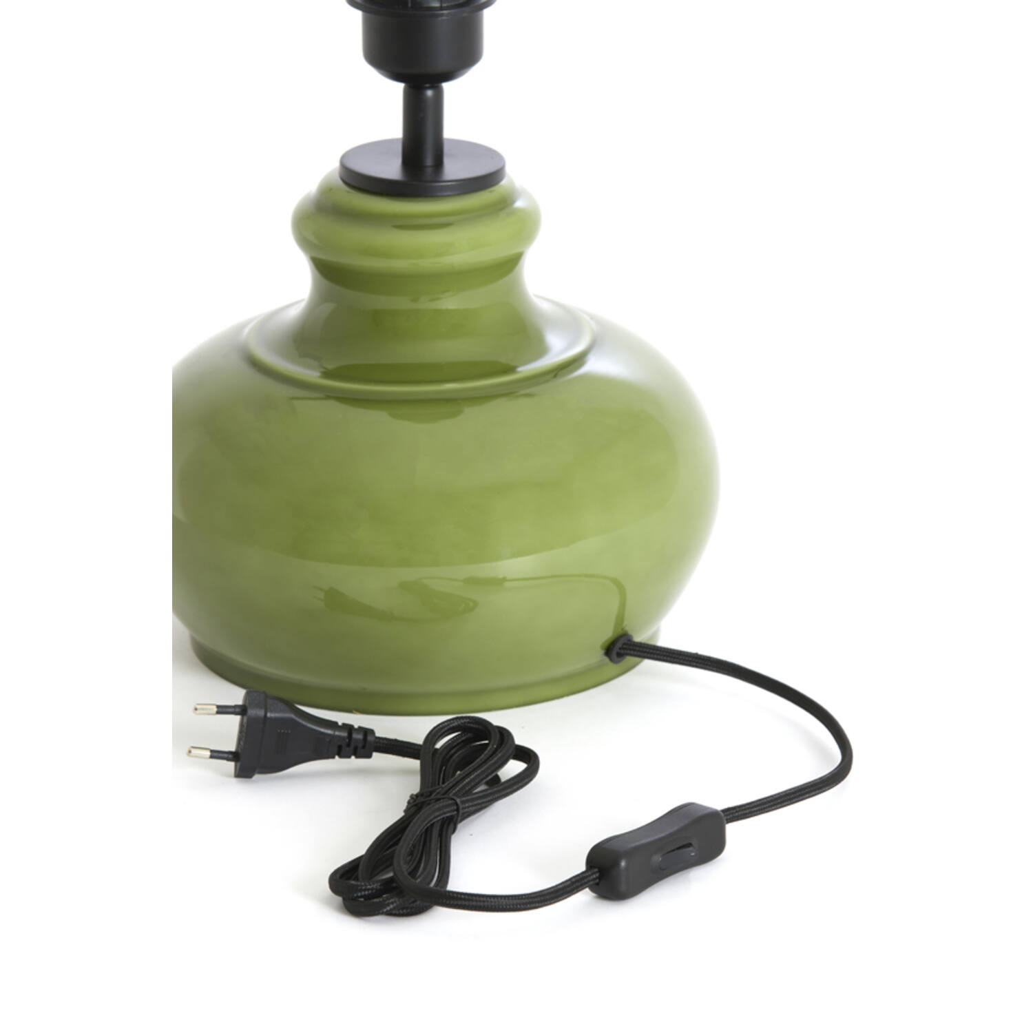 Lamp base Ø28,5x33 cm VERDE glass olive green