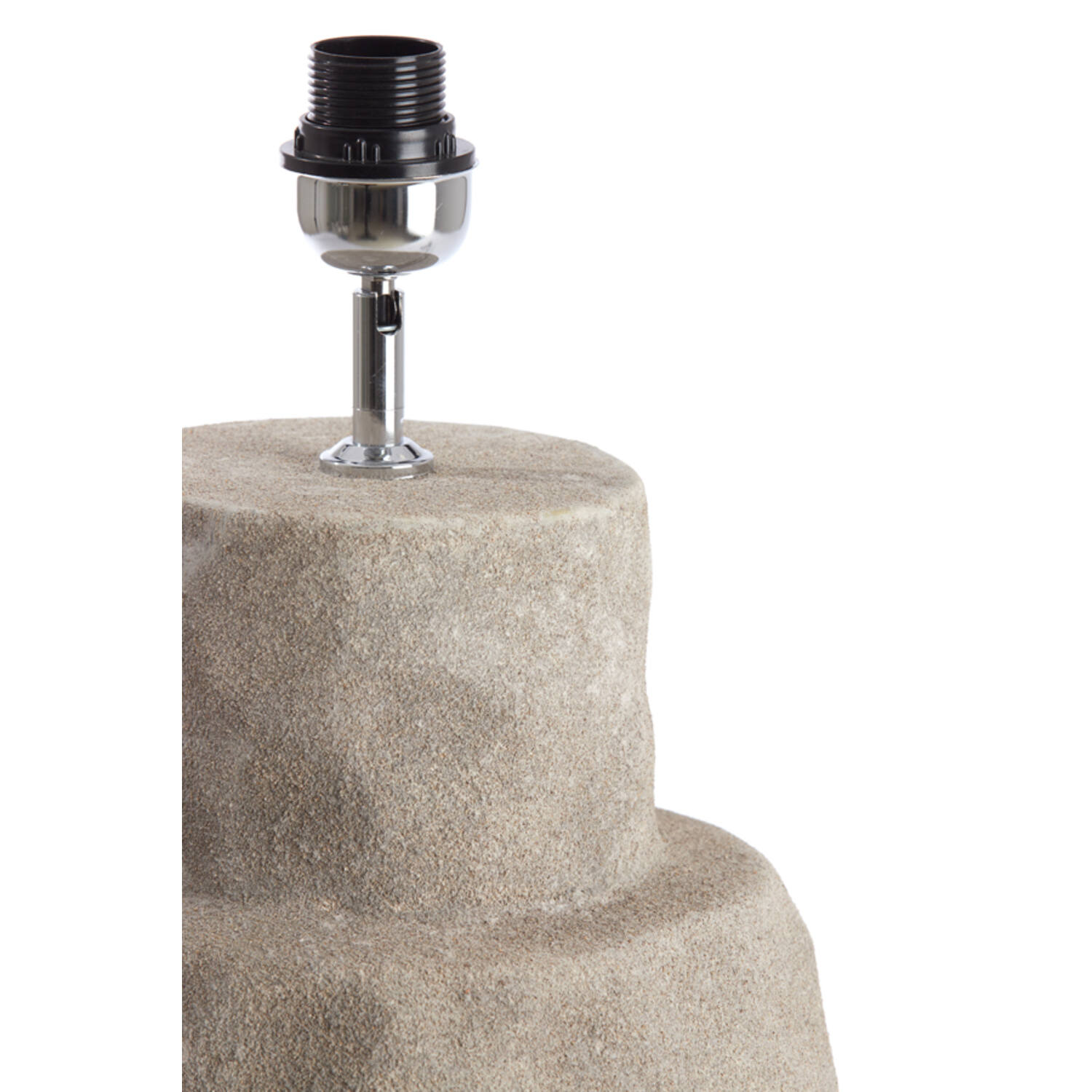 Lamp base Ø27,5x48 cm LEZAMA ceramics raw vintage grey