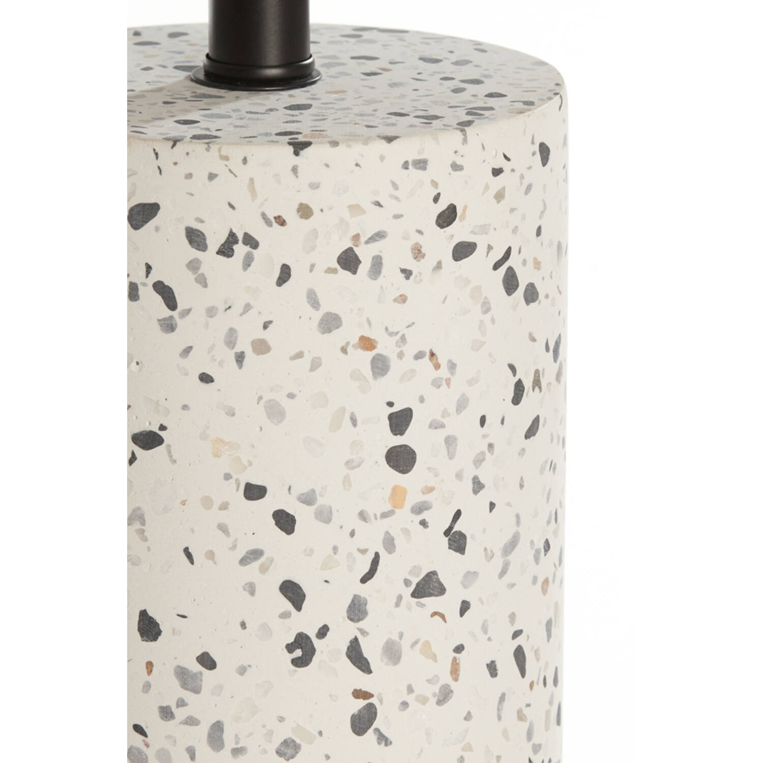 Lamp base Ø11,5x41 cm RANDY terrazzo white+matt black