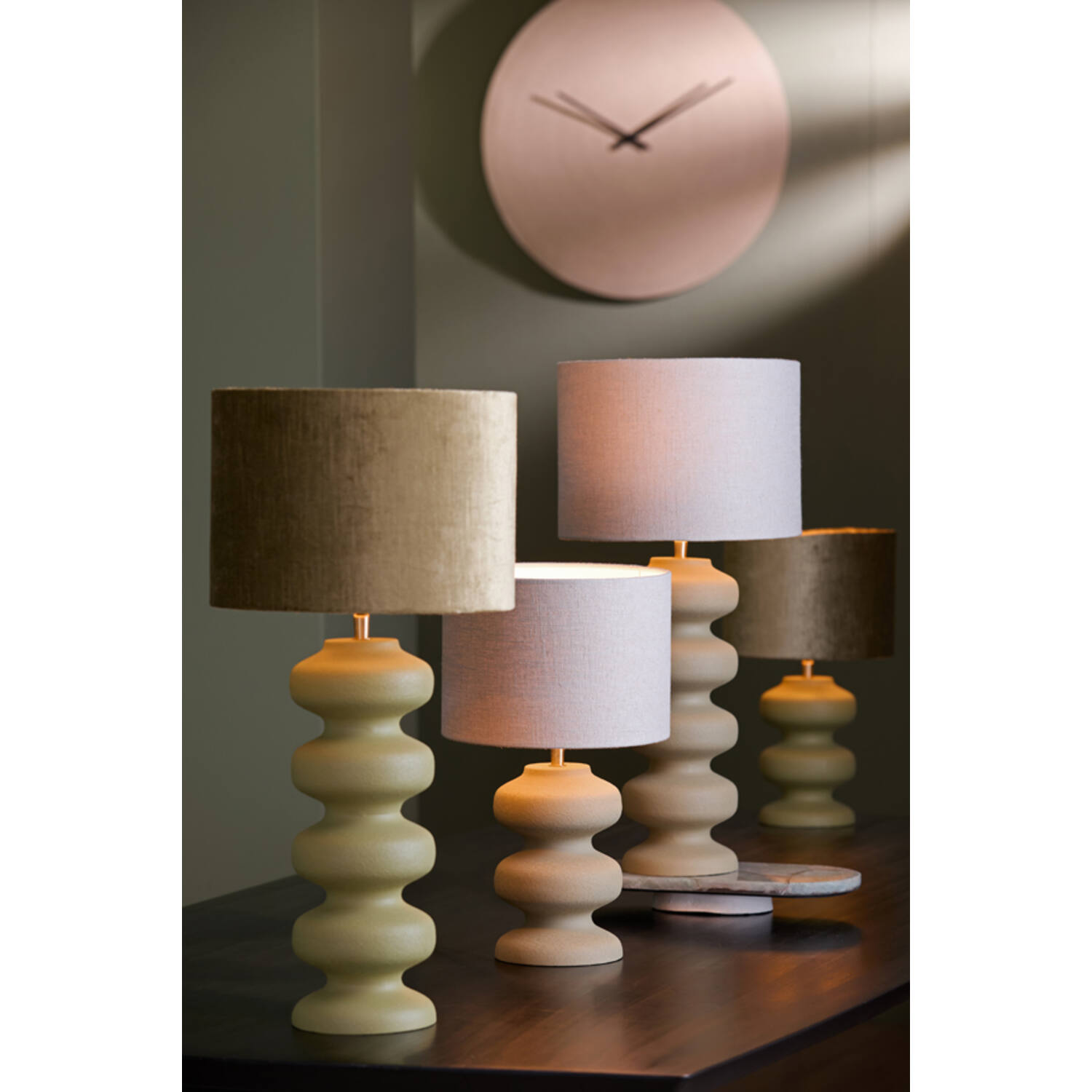 Lamp base Ø15x24 cm SOROCA matt brown-grey
