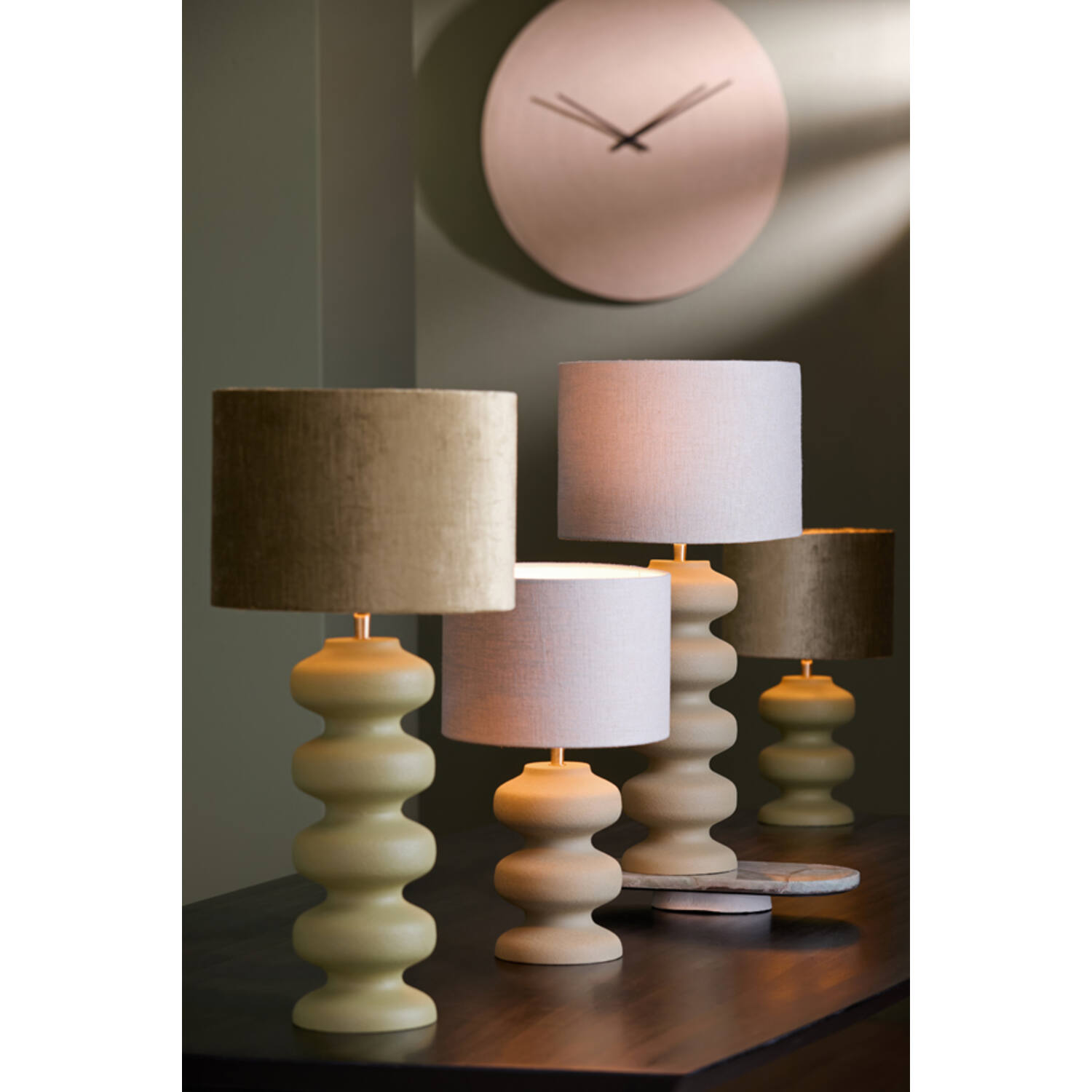Lamp base Ø15x42 cm SOROCA matt brown-grey