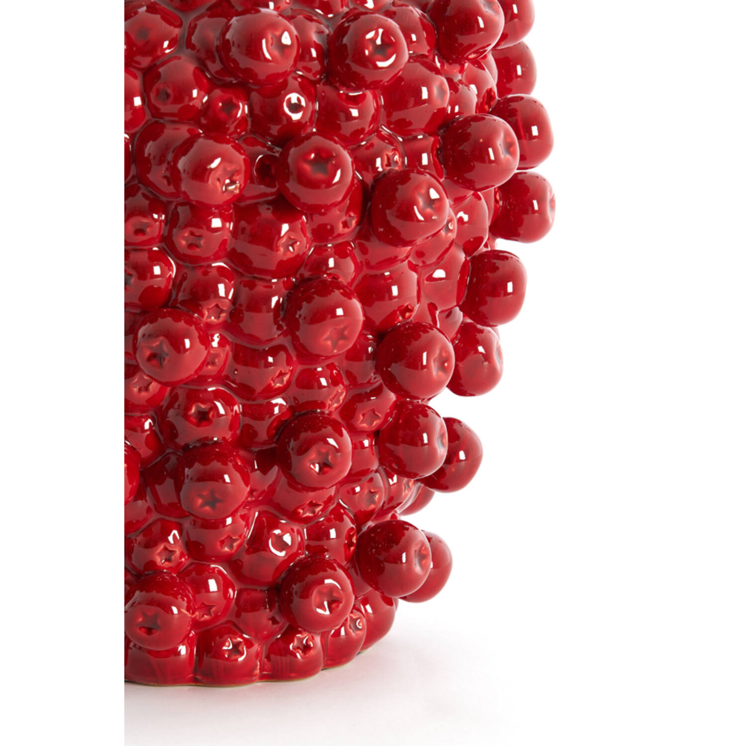 Lamp base Ø25,5x27 cm BERRIES ceramics red