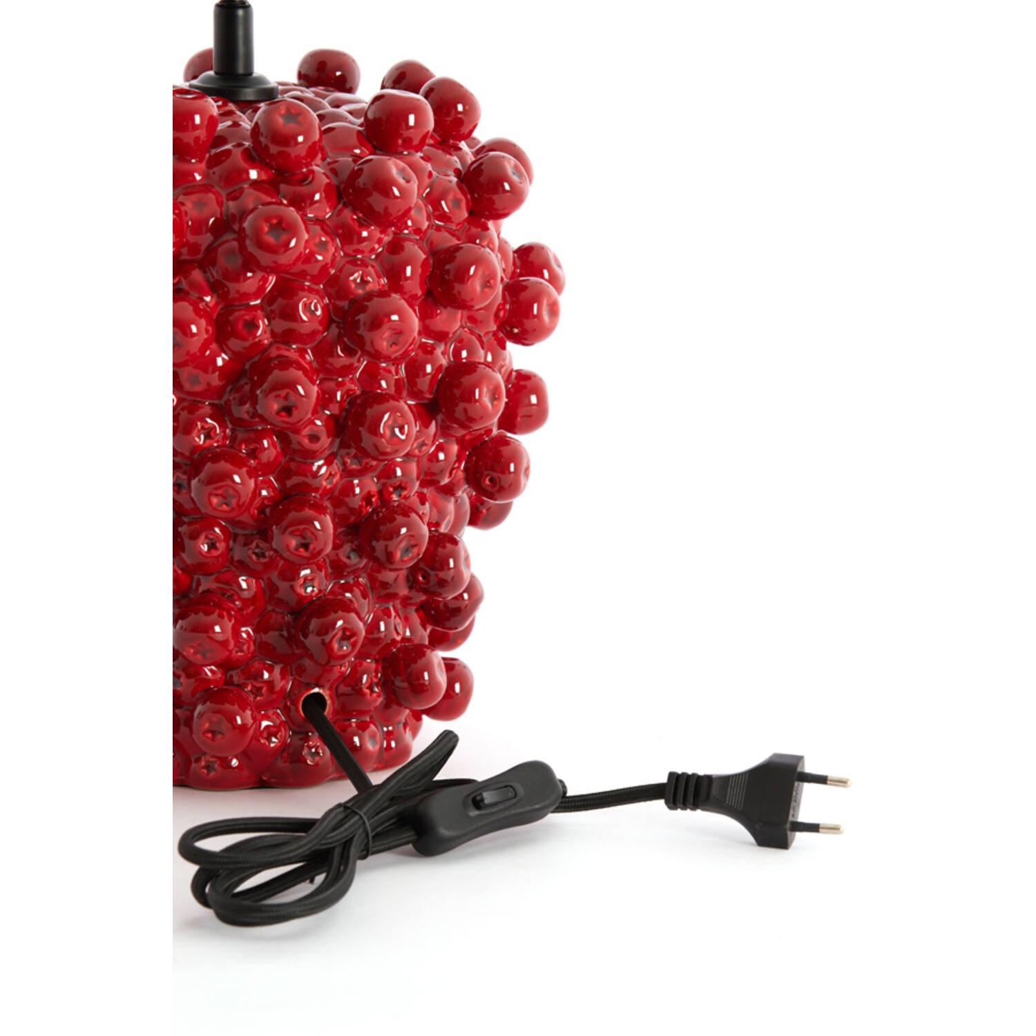 Lamp base Ø25,5x27 cm BERRIES ceramics red