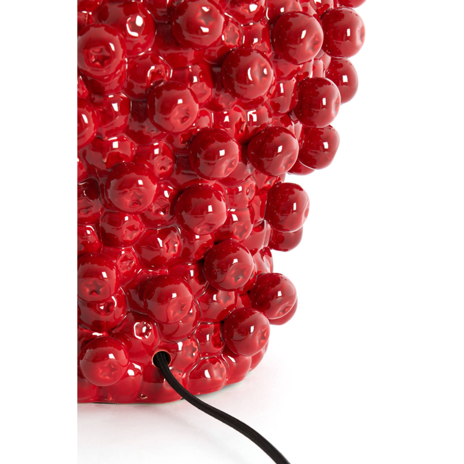 Lamp base Ø31,5x35 cm BERRIES ceramics red