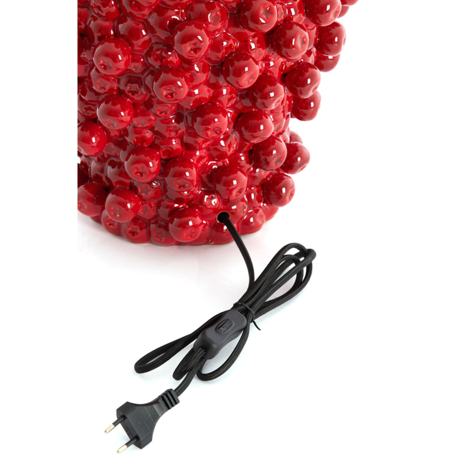 Lamp base Ø31,5x35 cm BERRIES ceramics red