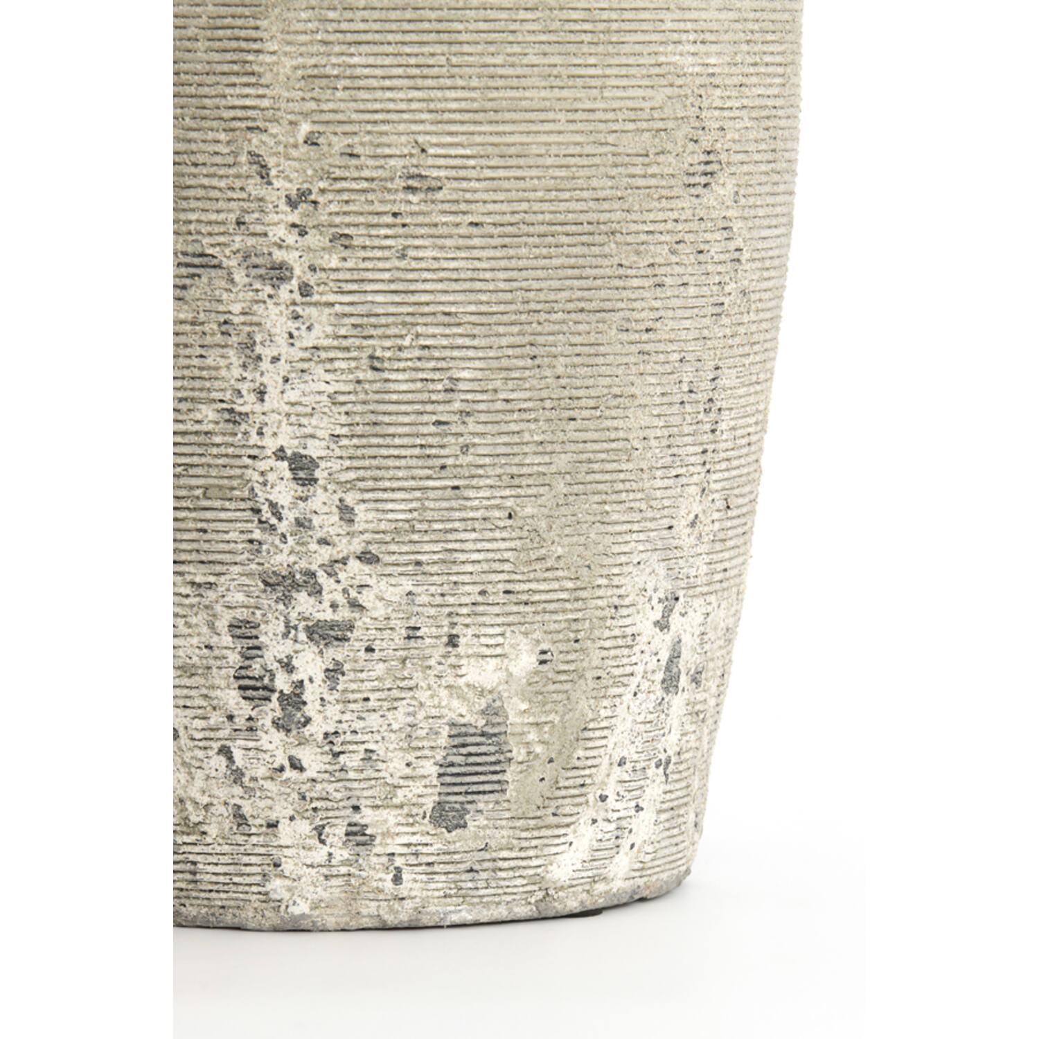 Lamp base Ø28x70 cm LUCENTE ceramics texture grey