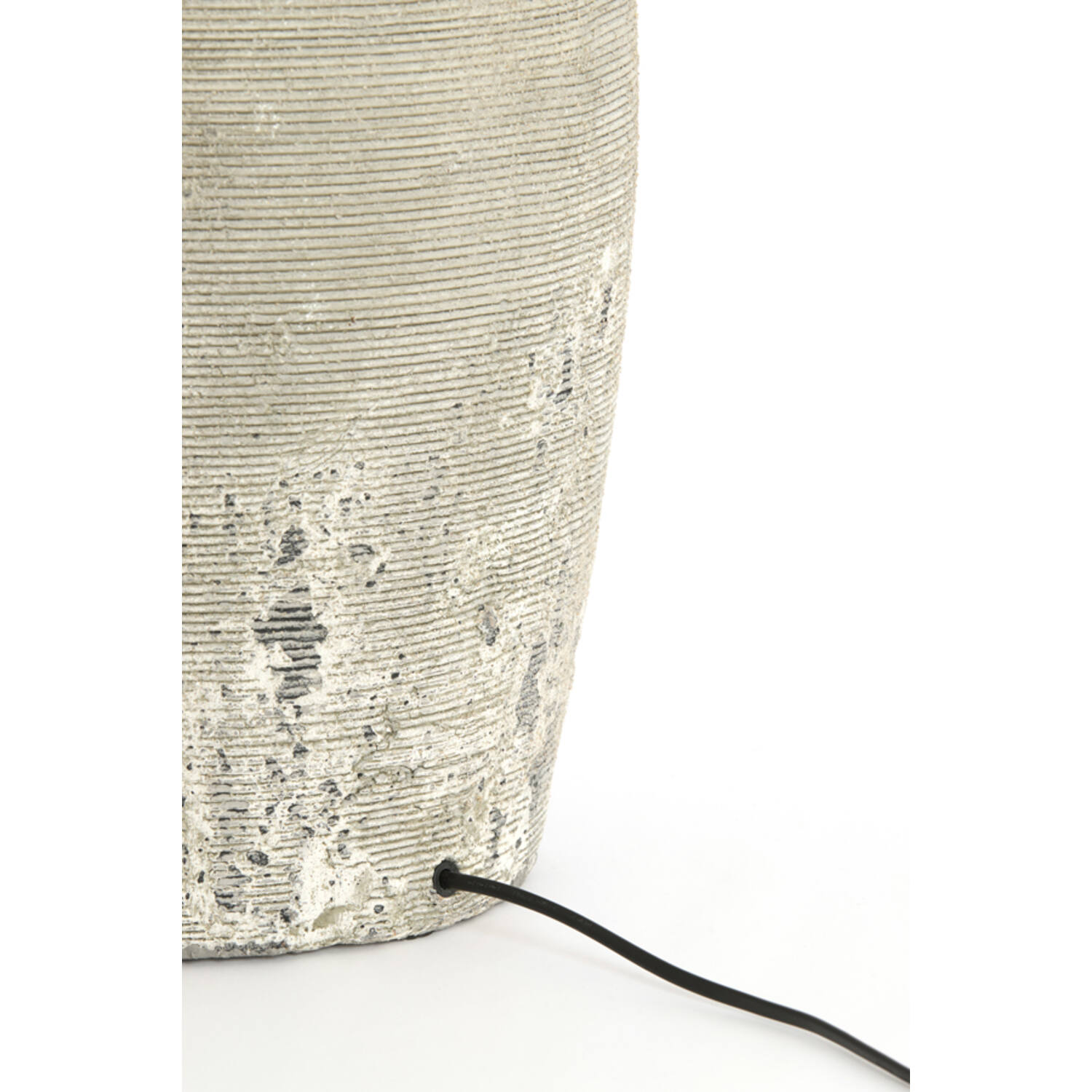 Lamp base Ø28x70 cm LUCENTE ceramics texture grey