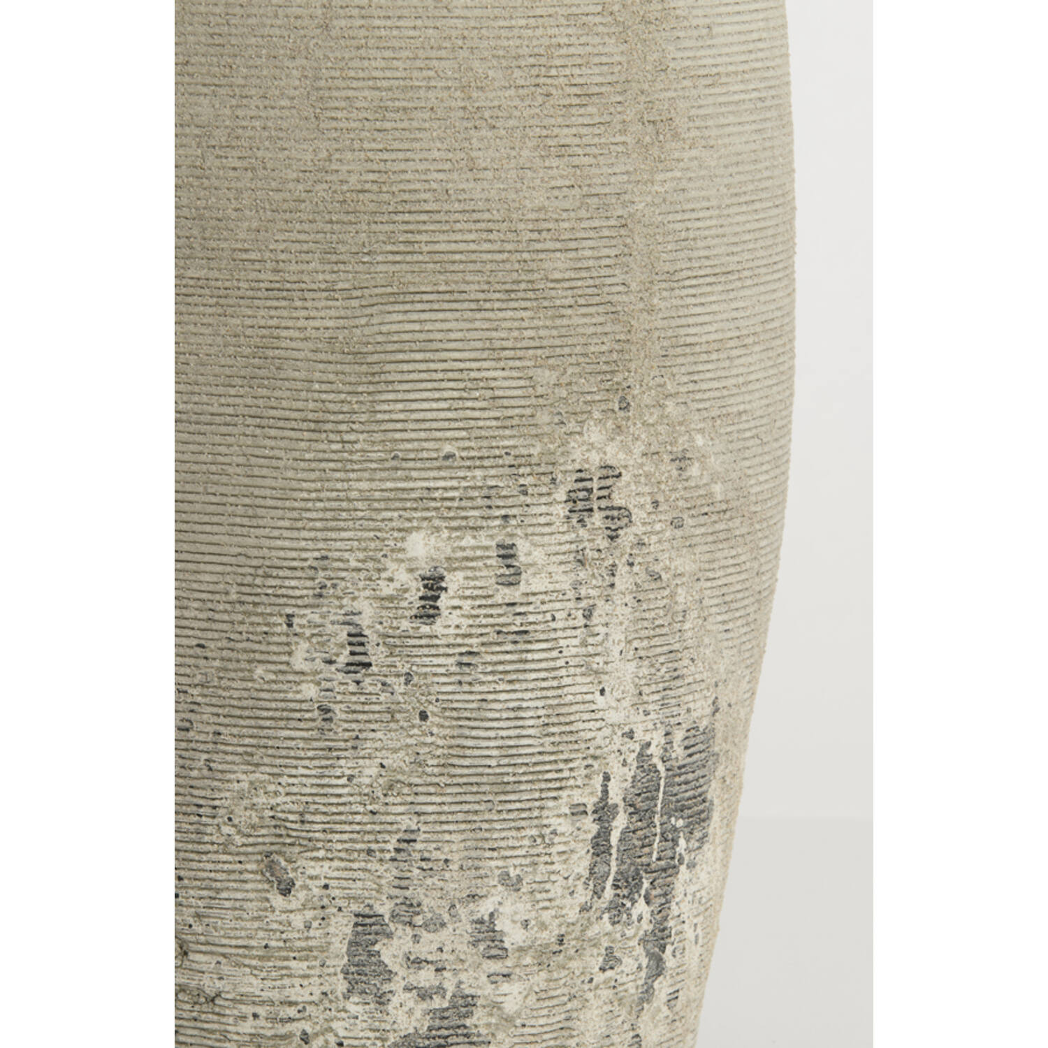 Lamp base Ø28x70 cm LUCENTE ceramics texture grey