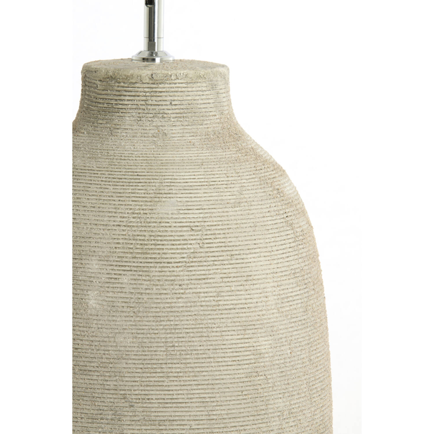 Lamp base Ø28x70 cm LUCENTE ceramics texture grey