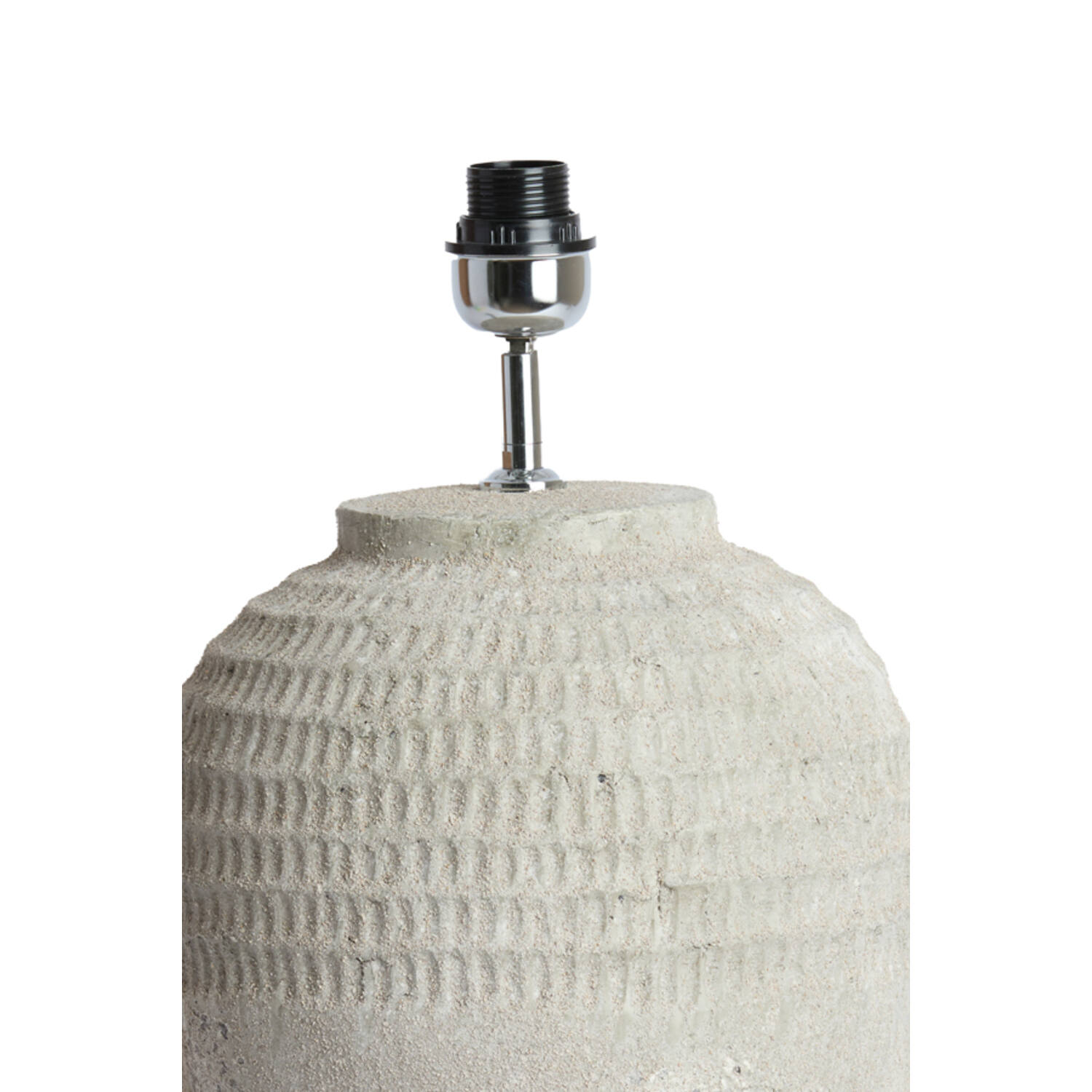 Lamp base Ø28,5x49 cm MINORA ceramics texture grey