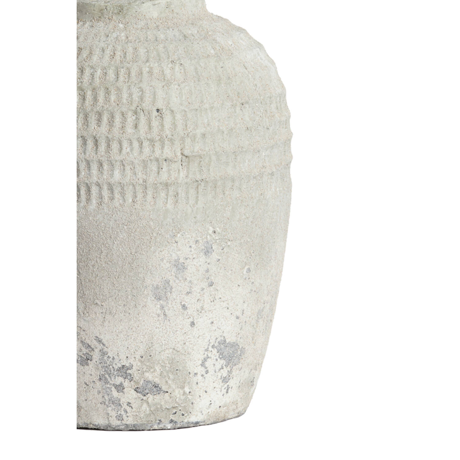 Lamp base Ø28,5x49 cm MINORA ceramics texture grey