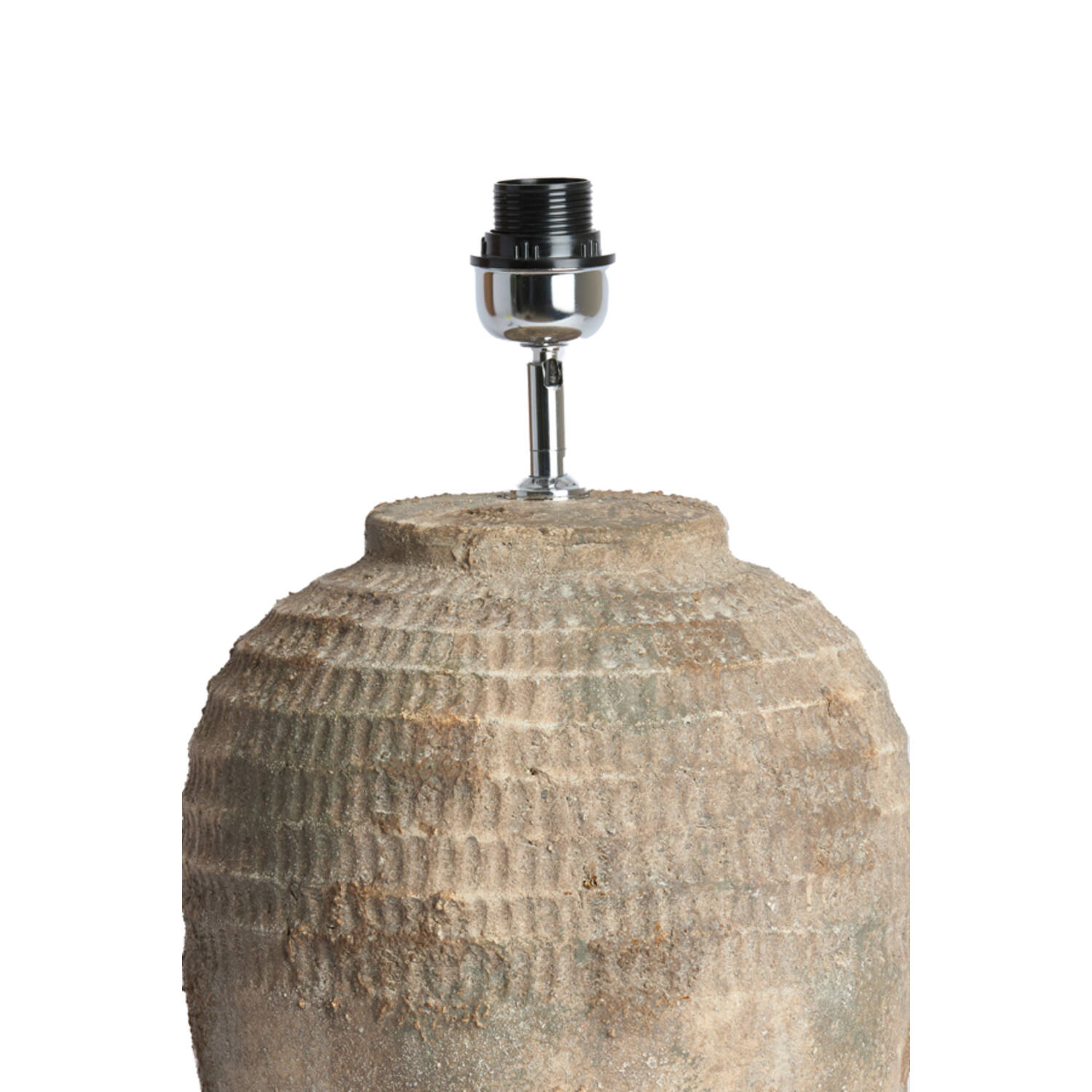 Lamp base Ø28,5x49 cm MINORA ceramics antique dark brown