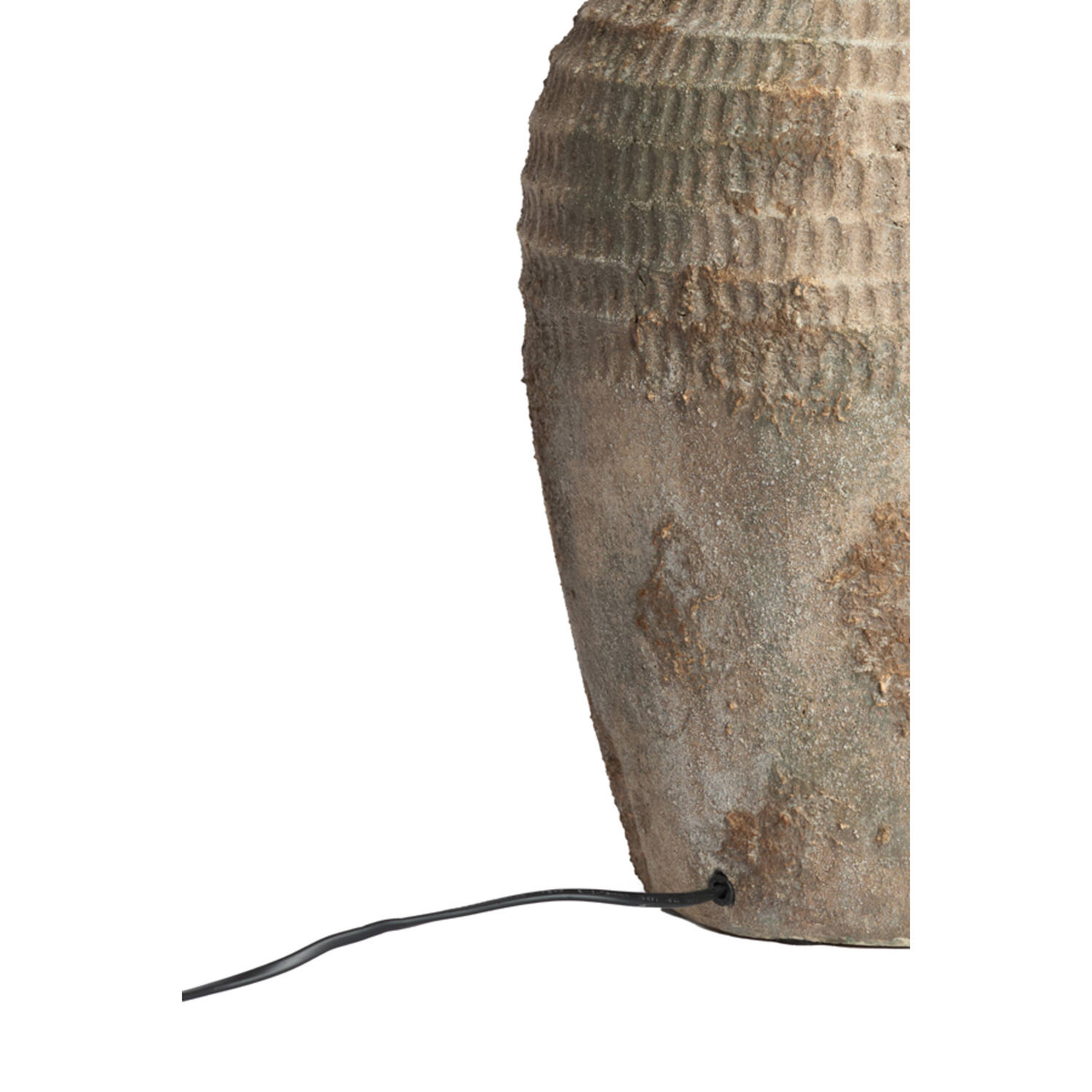 Lamp base Ø28,5x49 cm MINORA ceramics antique dark brown