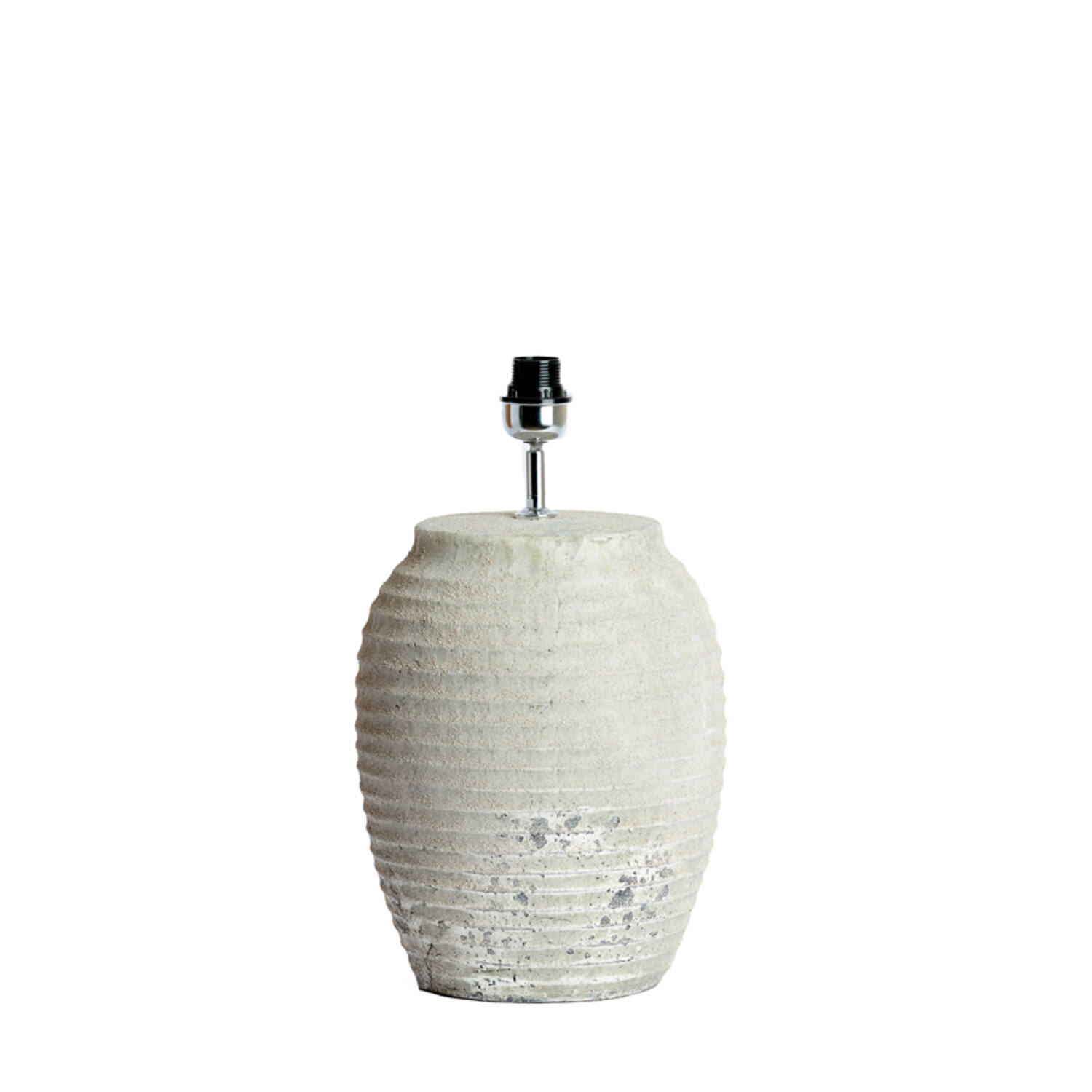 Lamp base Ø28,5x46,5 cm CASSARO ceramics texture grey