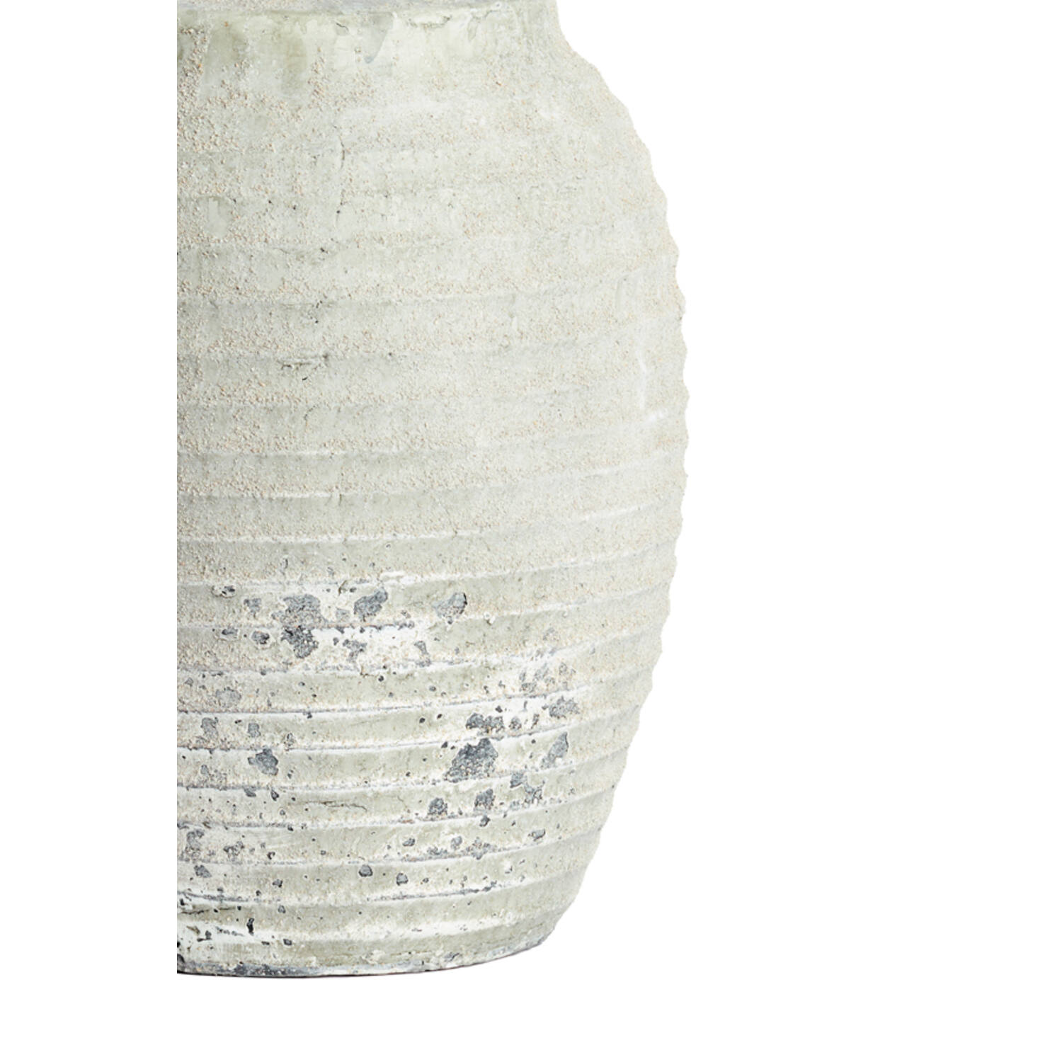 Lamp base Ø28,5x46,5 cm CASSARO ceramics texture grey