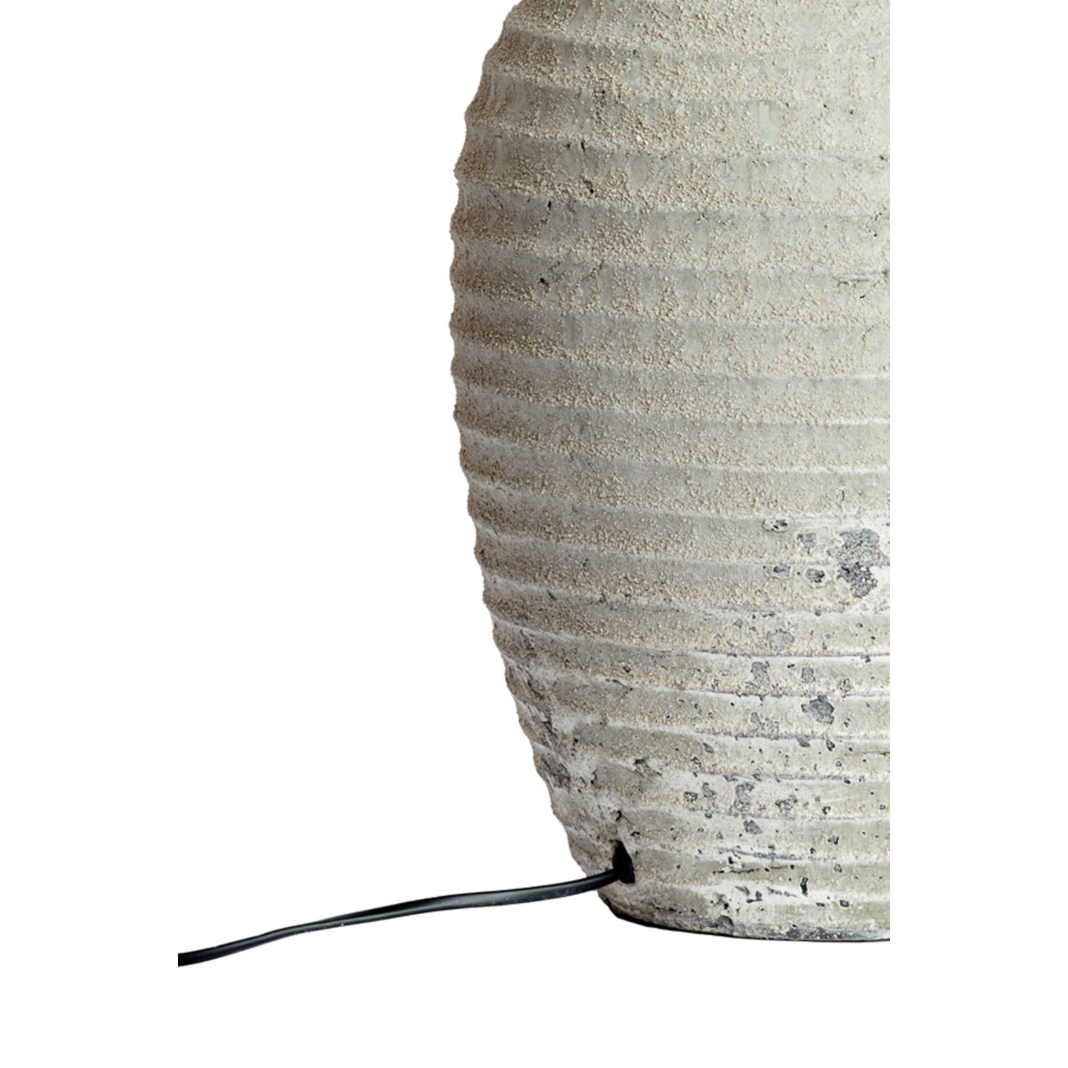 Lamp base Ø28,5x46,5 cm CASSARO ceramics texture grey