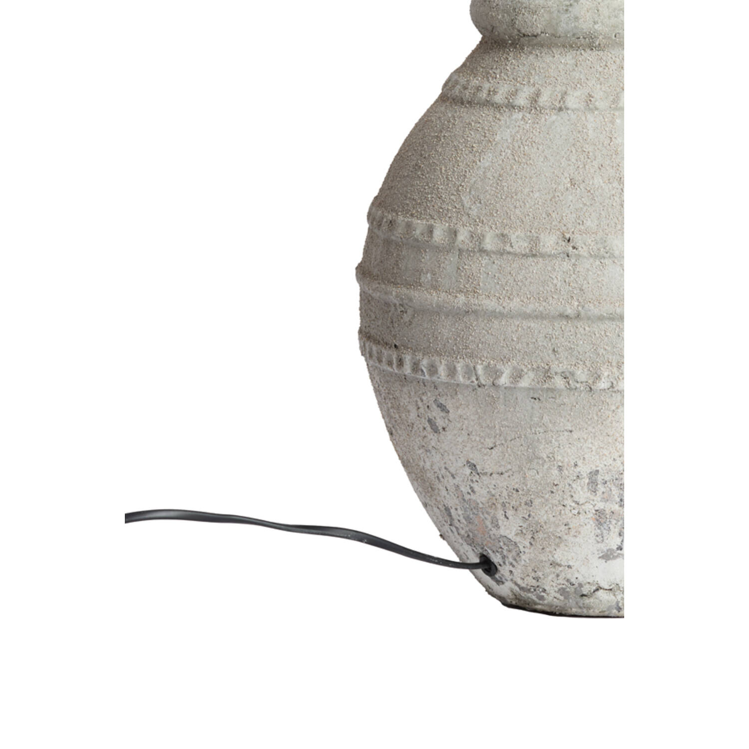 Lamp base Ø28,5x42,5 cm VENTURA ceramics texture grey