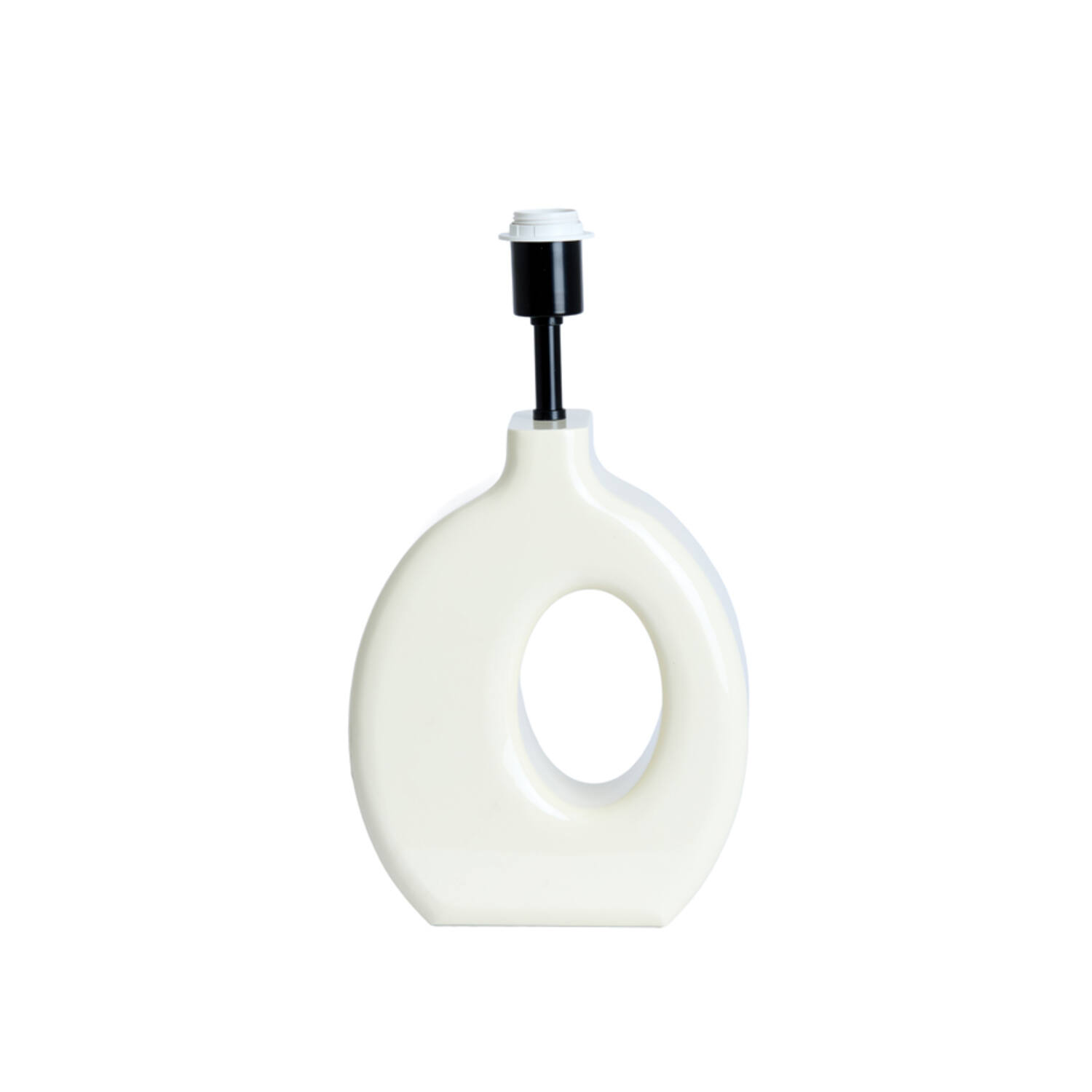 Lamp base 23,5x12x42,5 cm KANTI shiny cream