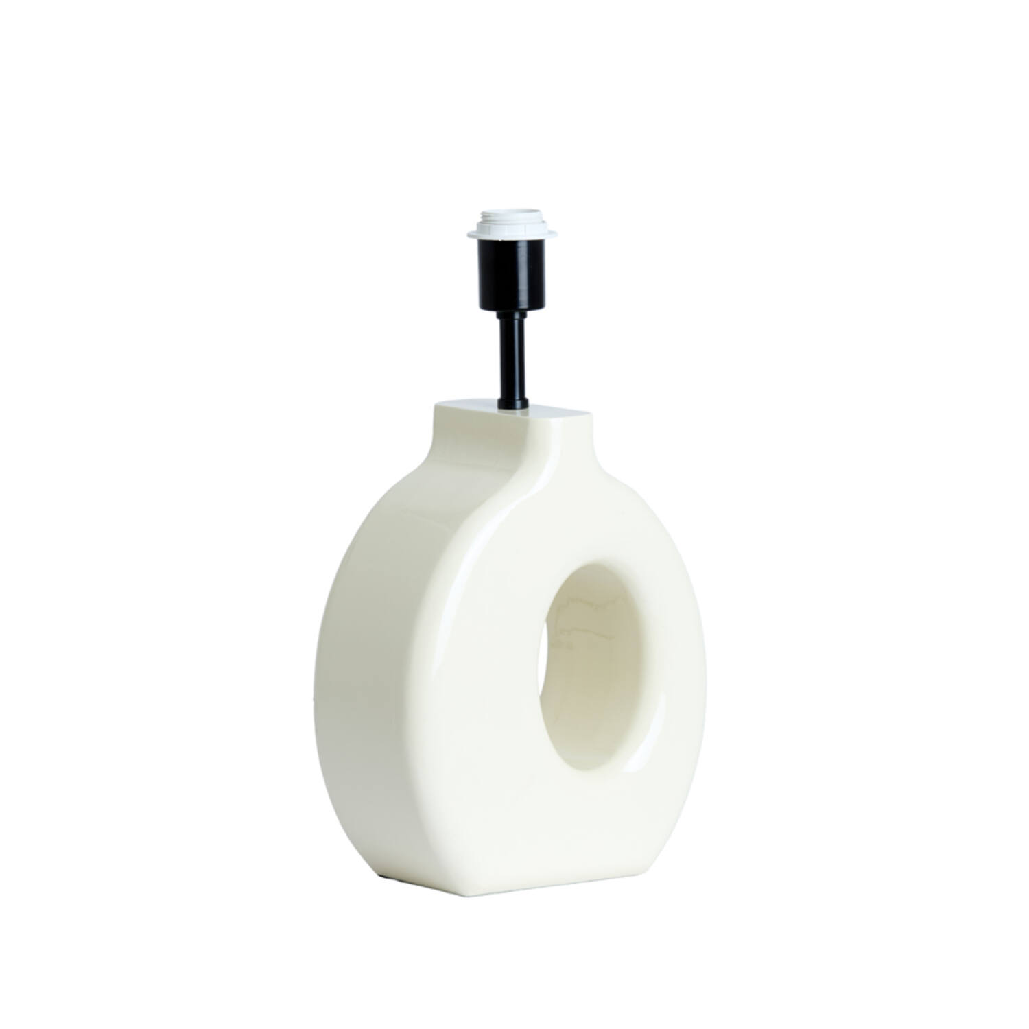 Lamp base 23,5x12x42,5 cm KANTI shiny cream