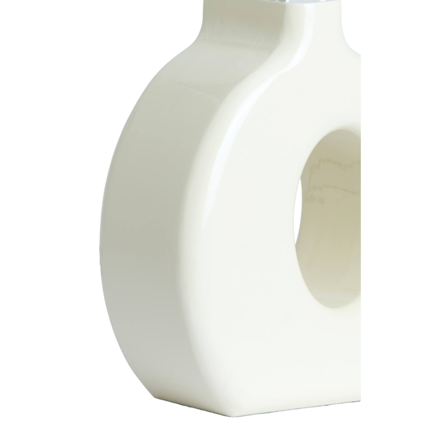 Lamp base 23,5x12x42,5 cm KANTI shiny cream
