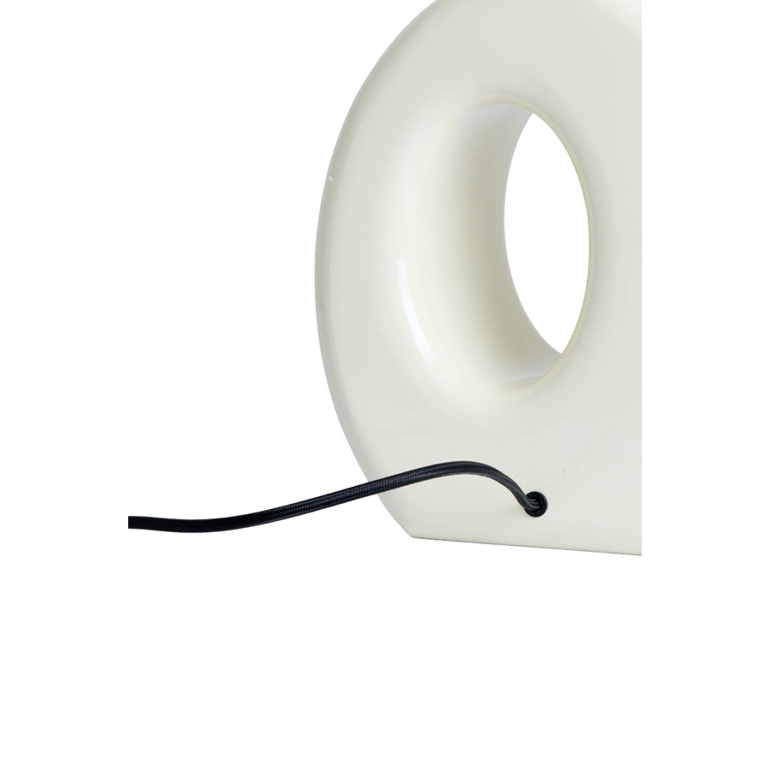 Lamp base 23,5x12x42,5 cm KANTI shiny cream