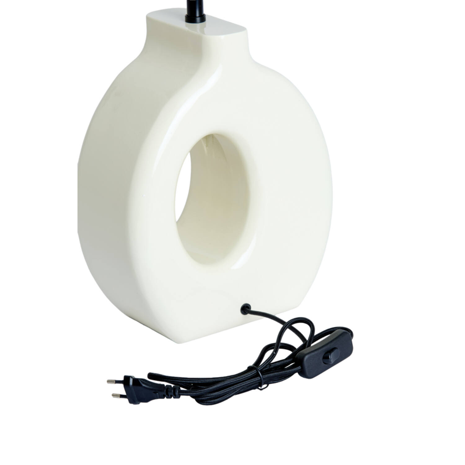 Lamp base 23,5x12x42,5 cm KANTI shiny cream