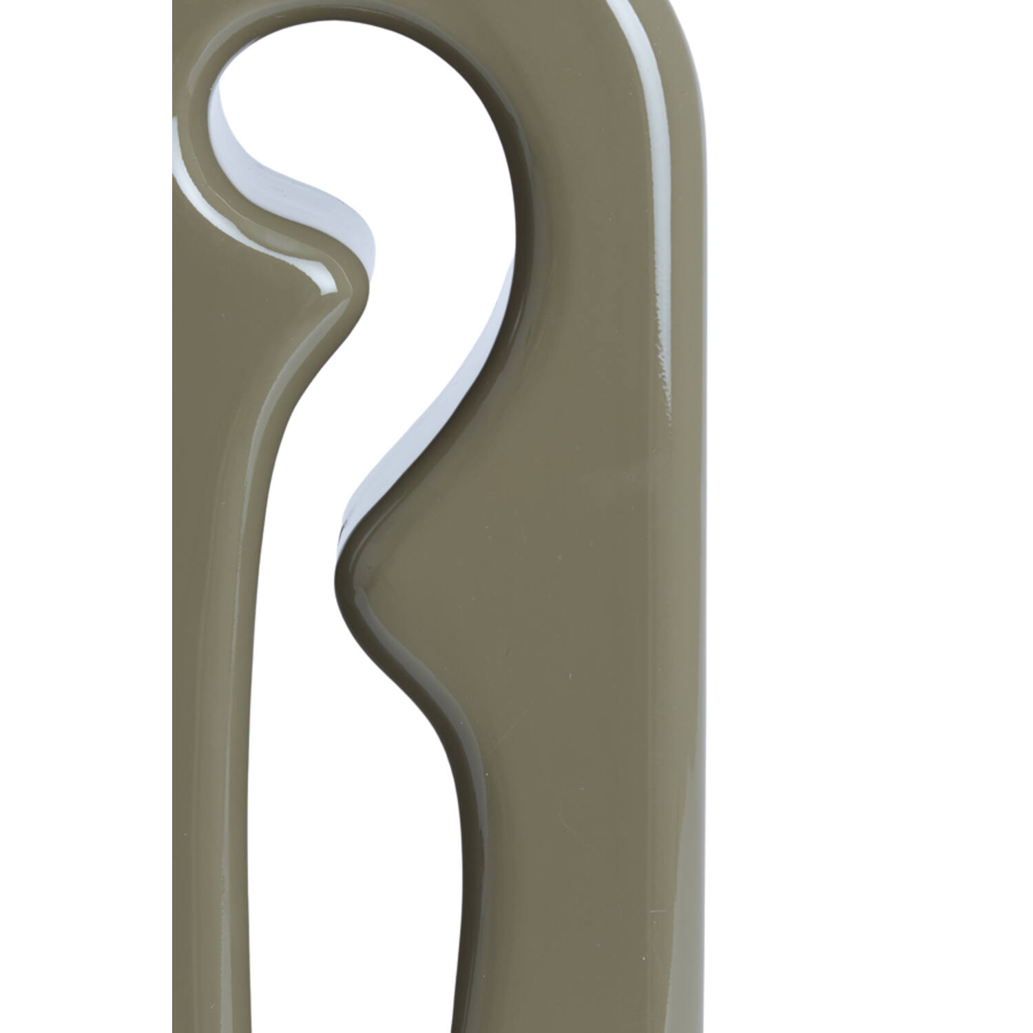 Lamp base 19x13x52,5 cm MISTRA shiny taupe