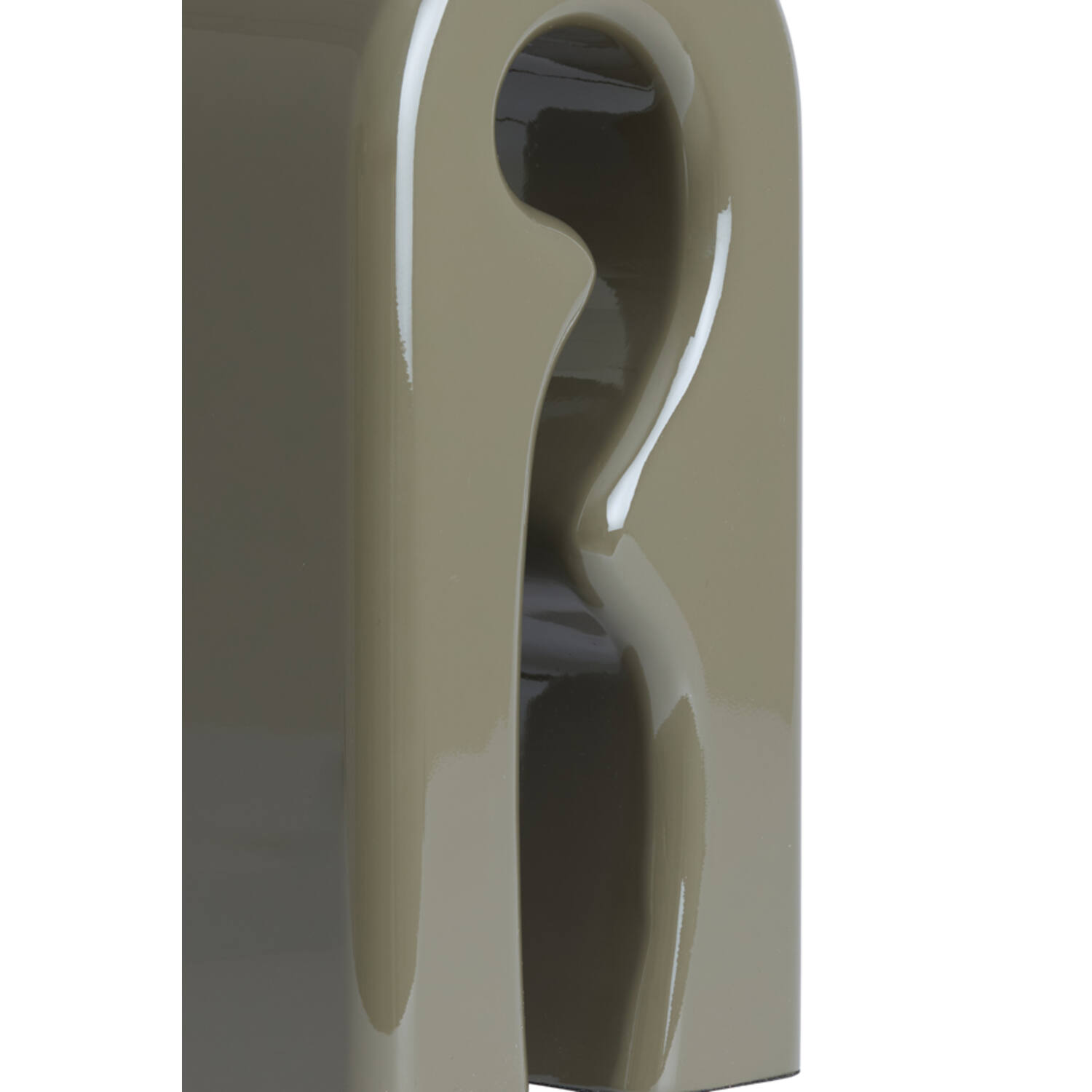 Lamp base 19x13x52,5 cm MISTRA shiny taupe