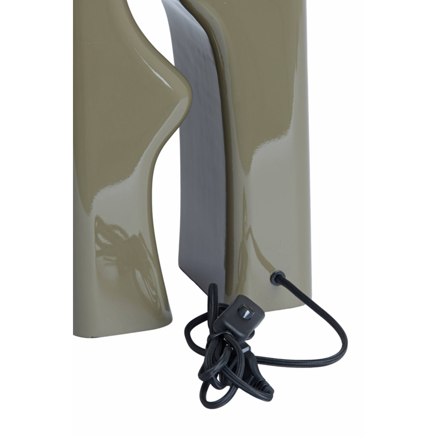 Lamp base 19x13x52,5 cm MISTRA shiny taupe