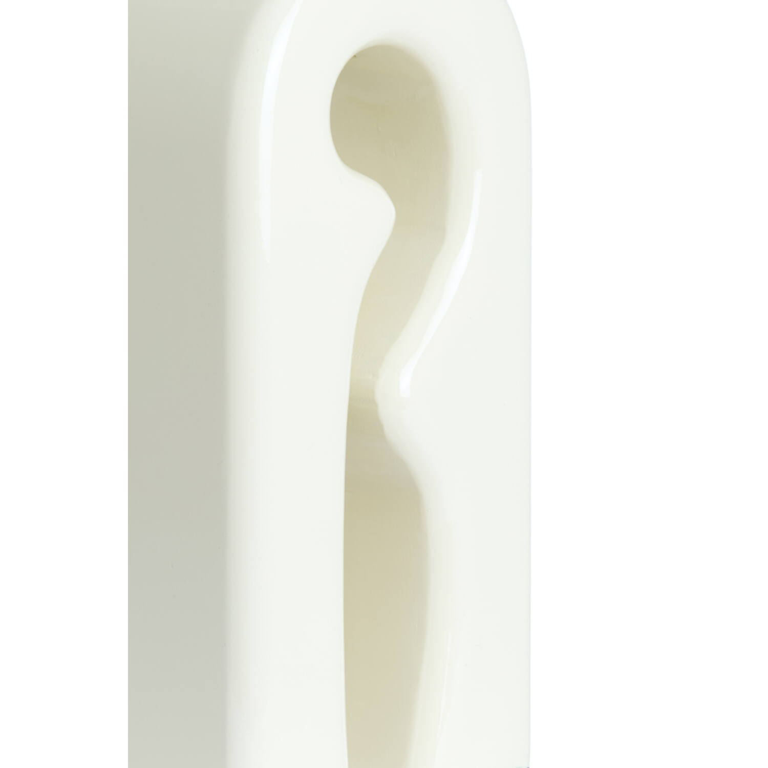 Lamp base 19x13x52,5 cm MISTRA shiny cream