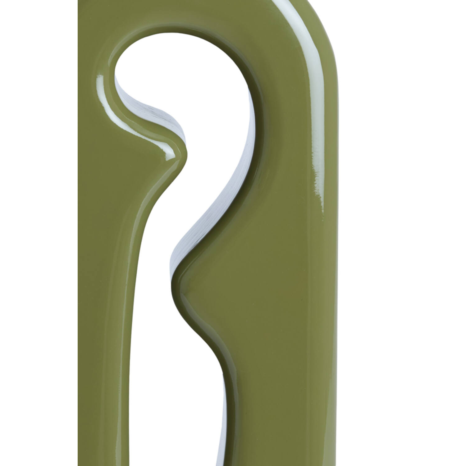 Lamp base 19x13x52,5 cm MISTRA shiny olive green