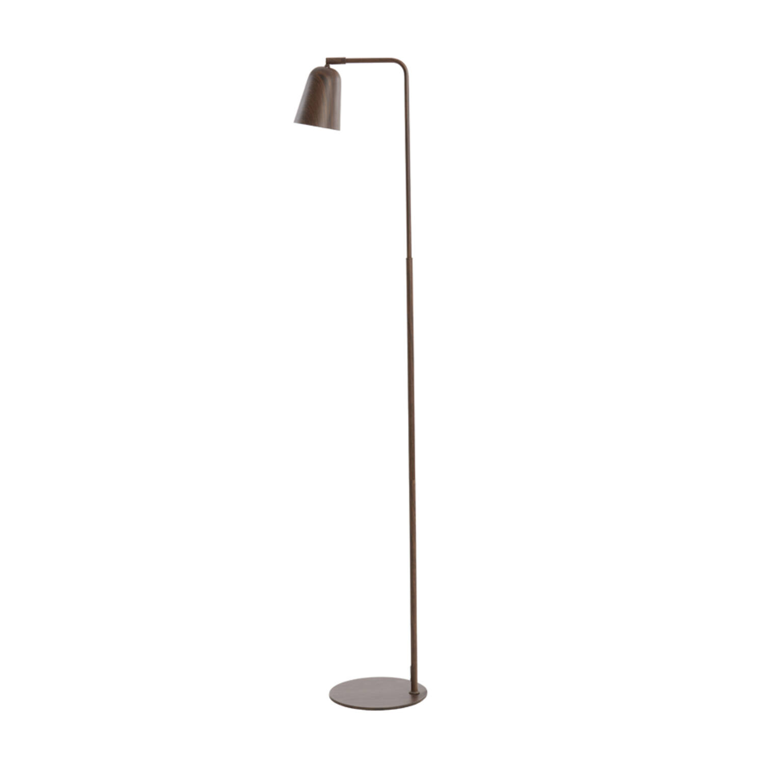 Vloerlamp 32,5x23x147 cm SALOMO hout print donker bruin