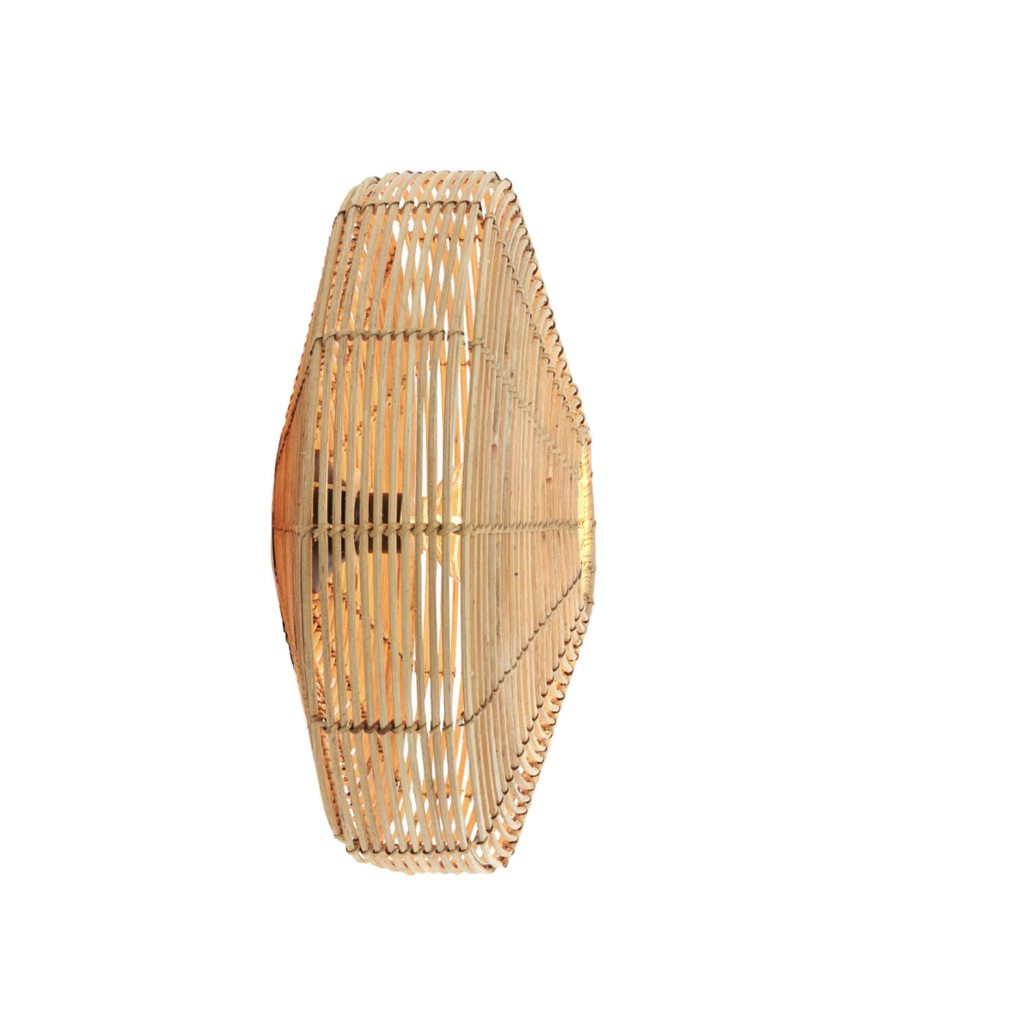 Wandlamp Ø51x21 cm MATAKA rotan naturel