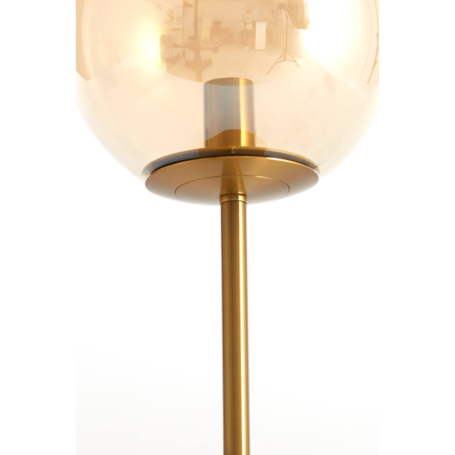 Table lamp E14 Ø20x43 cm MEDINA glass amber+gold