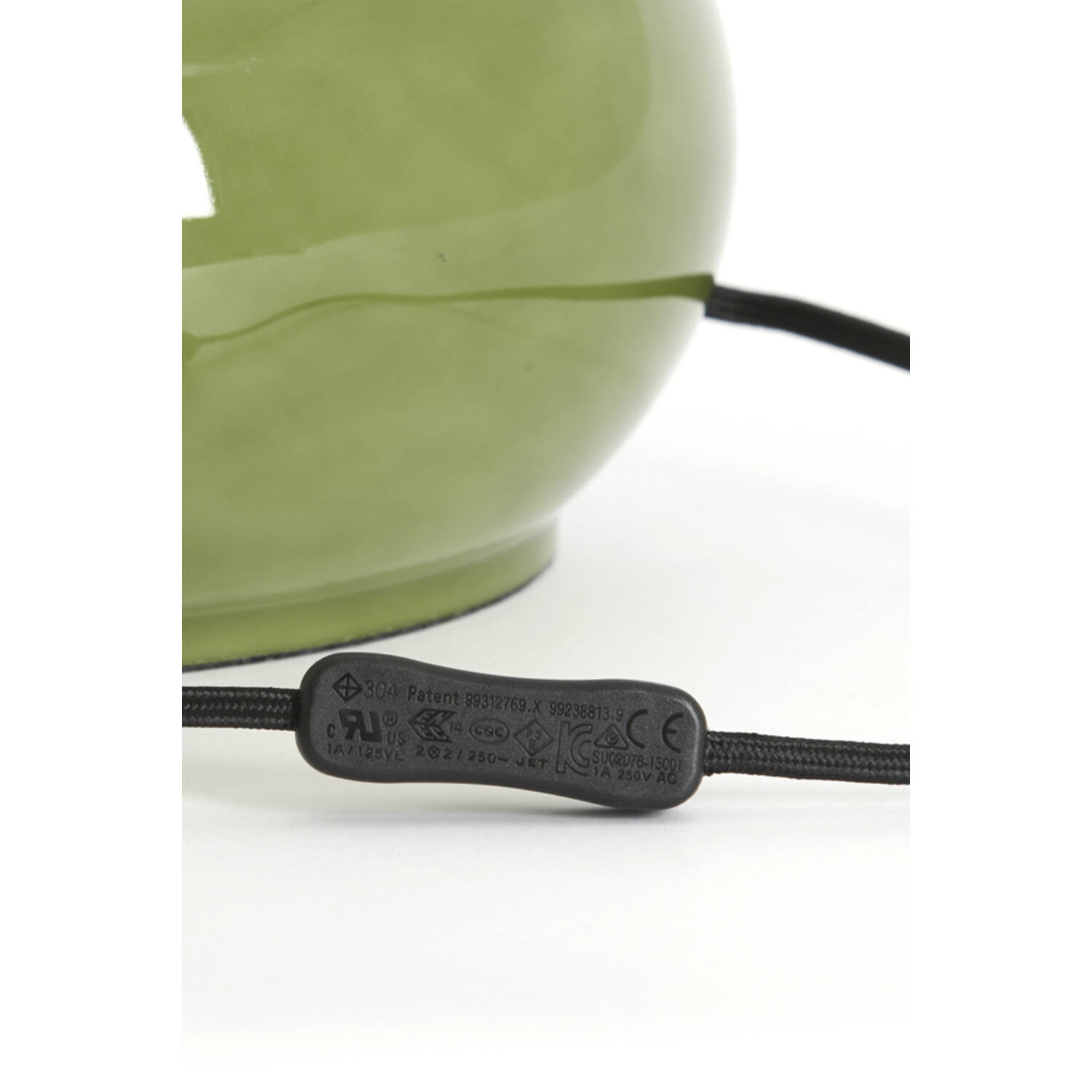 Lamp base Ø23x28,5 cm VERDE glass olive green