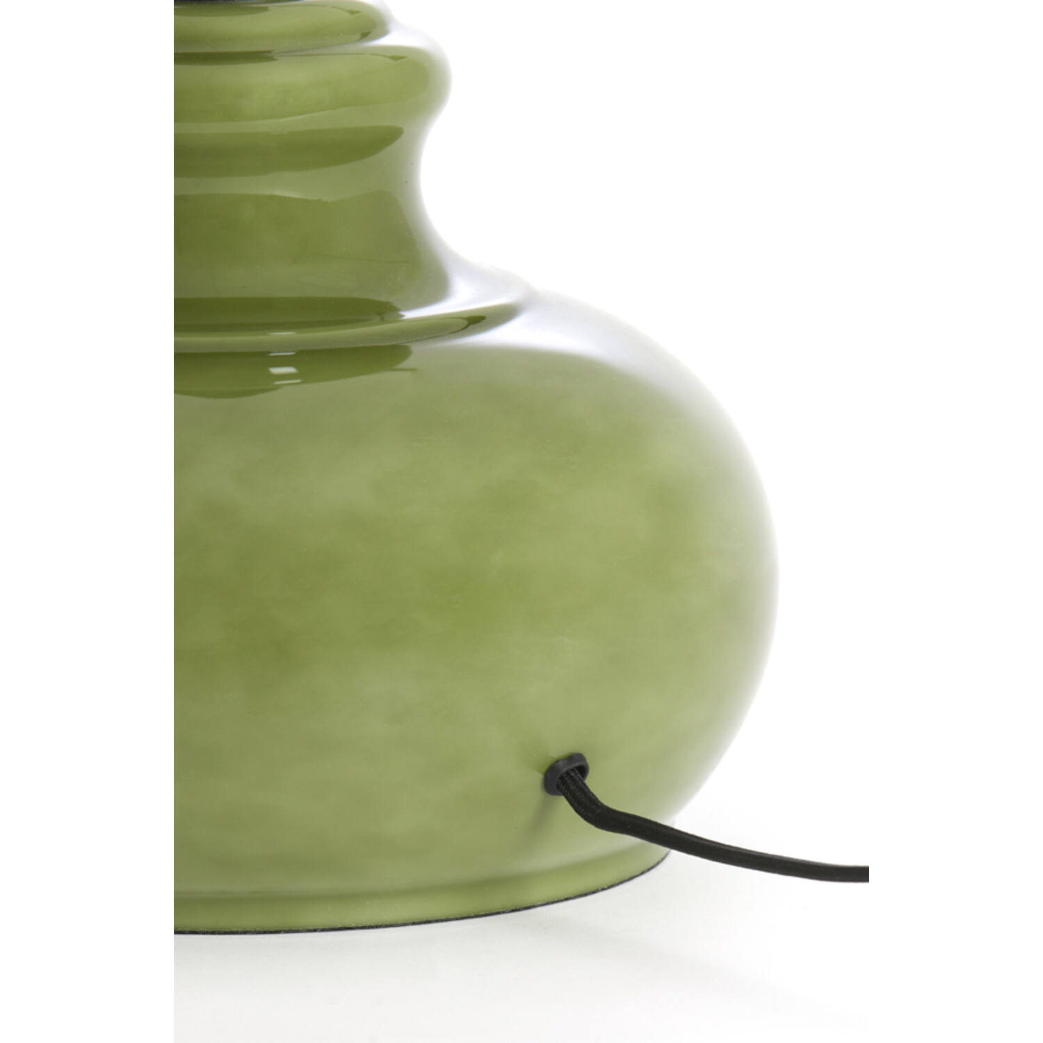 Lamp base Ø23x28,5 cm VERDE glass olive green