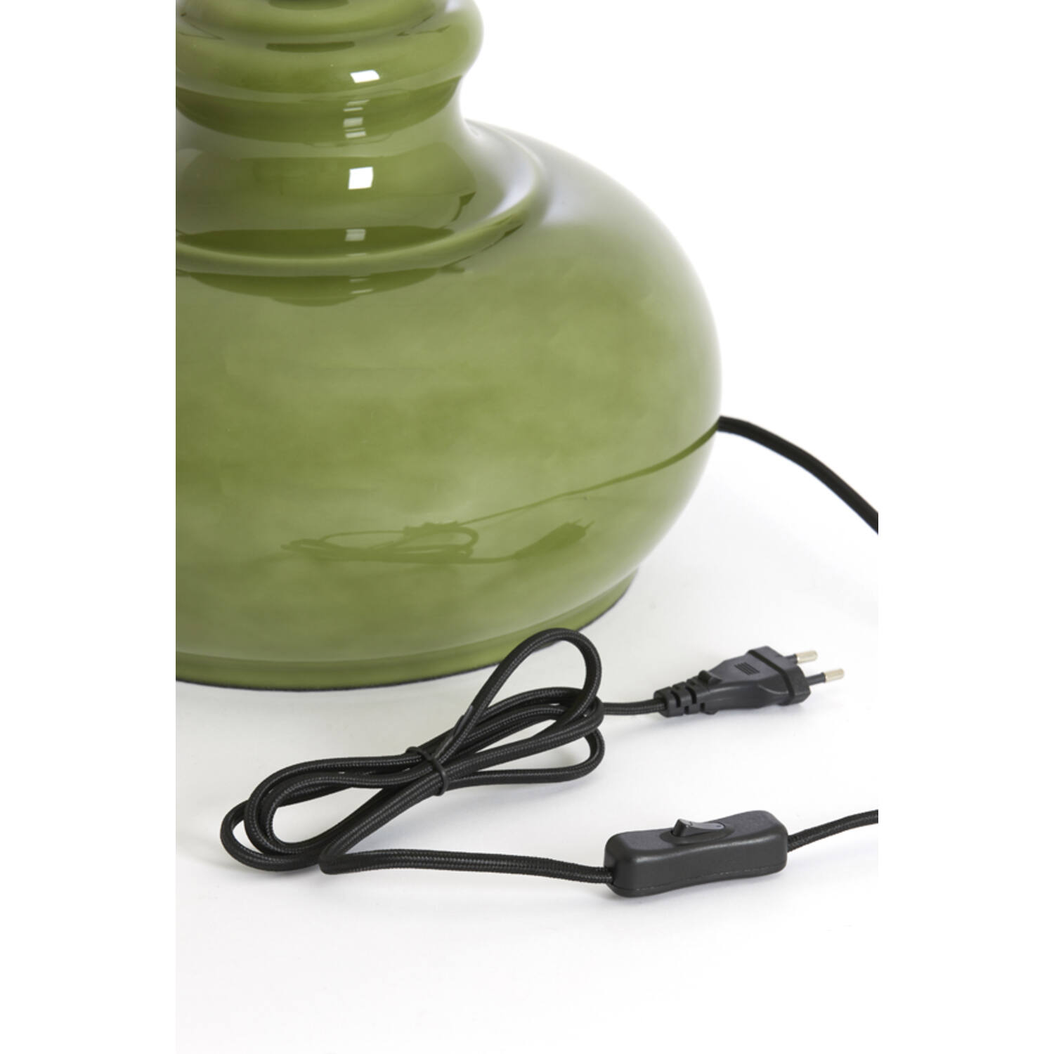 Lamp base Ø23x28,5 cm VERDE glass olive green
