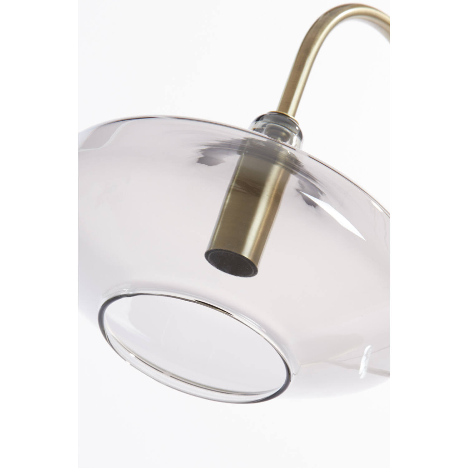 Tafellamp E14 31x22x50 cm SOLNA antiek brons+smoke glas