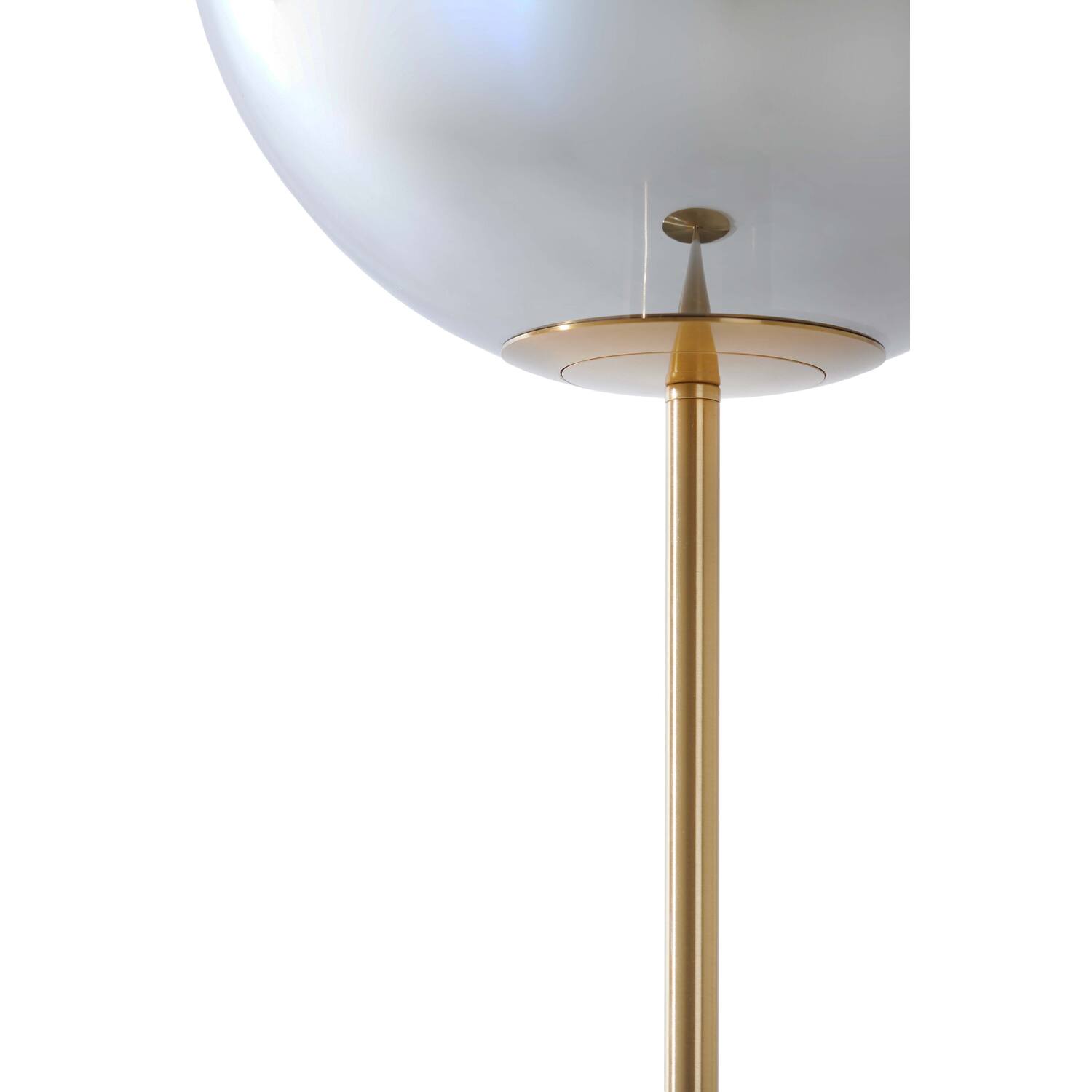 Vloerlamp Ø30x160 cm MEDINA glas smoke+goud