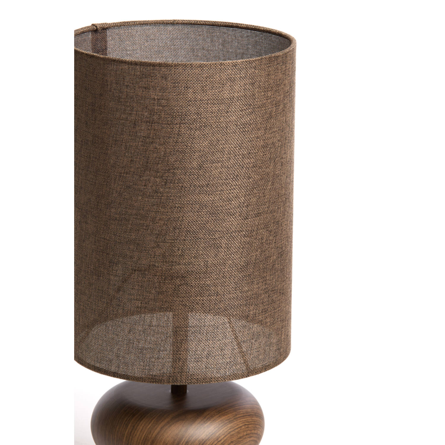 Tafellamp Ø22x50,5 cm DANIALO hout print d bruin+d bruin