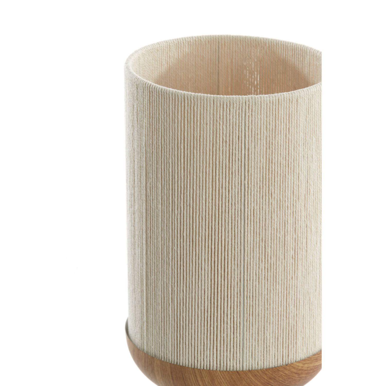 Table lamp Ø22,5x50 cm DANIA wood print natural+rope cream