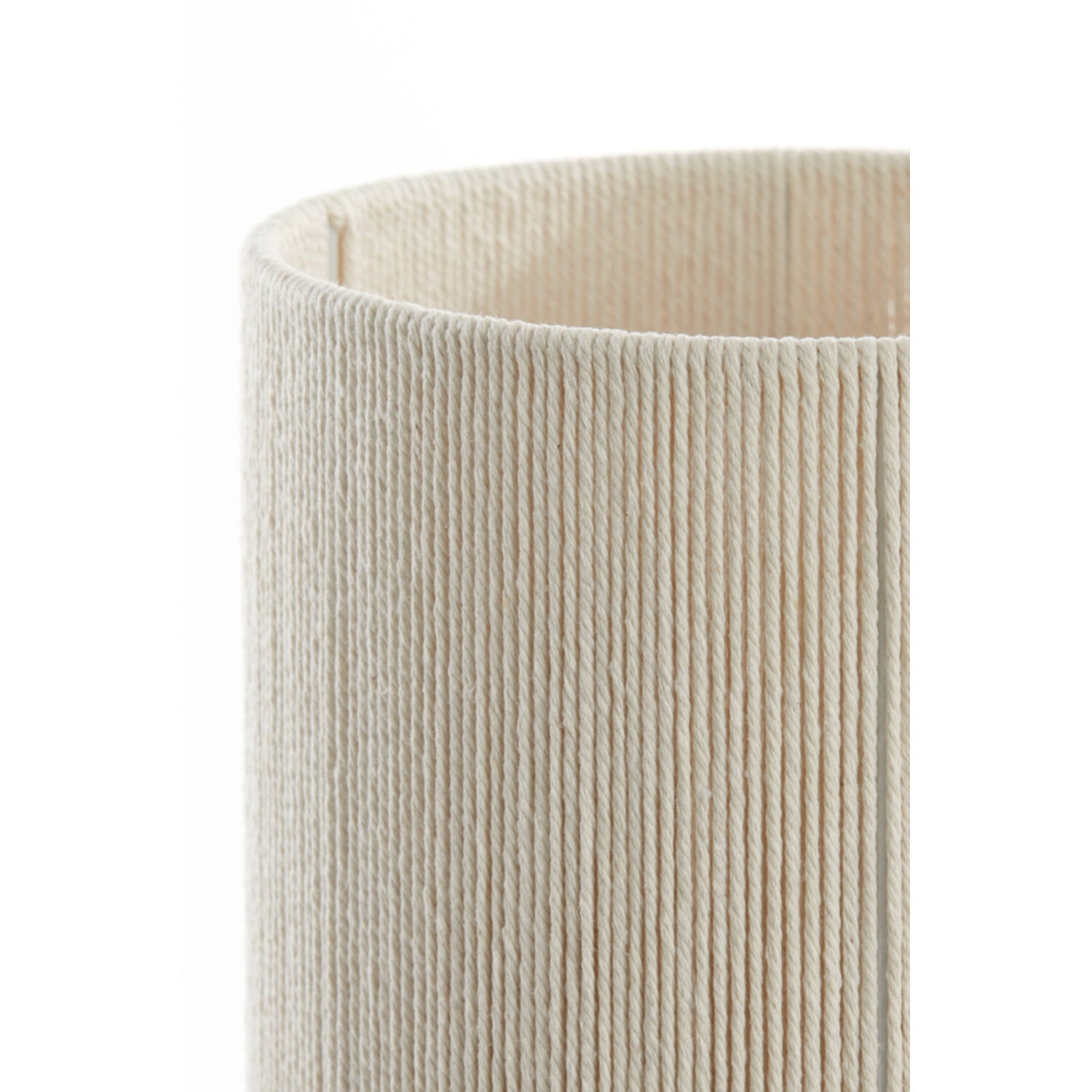 Table lamp Ø22,5x50 cm DANIA wood print natural+rope cream